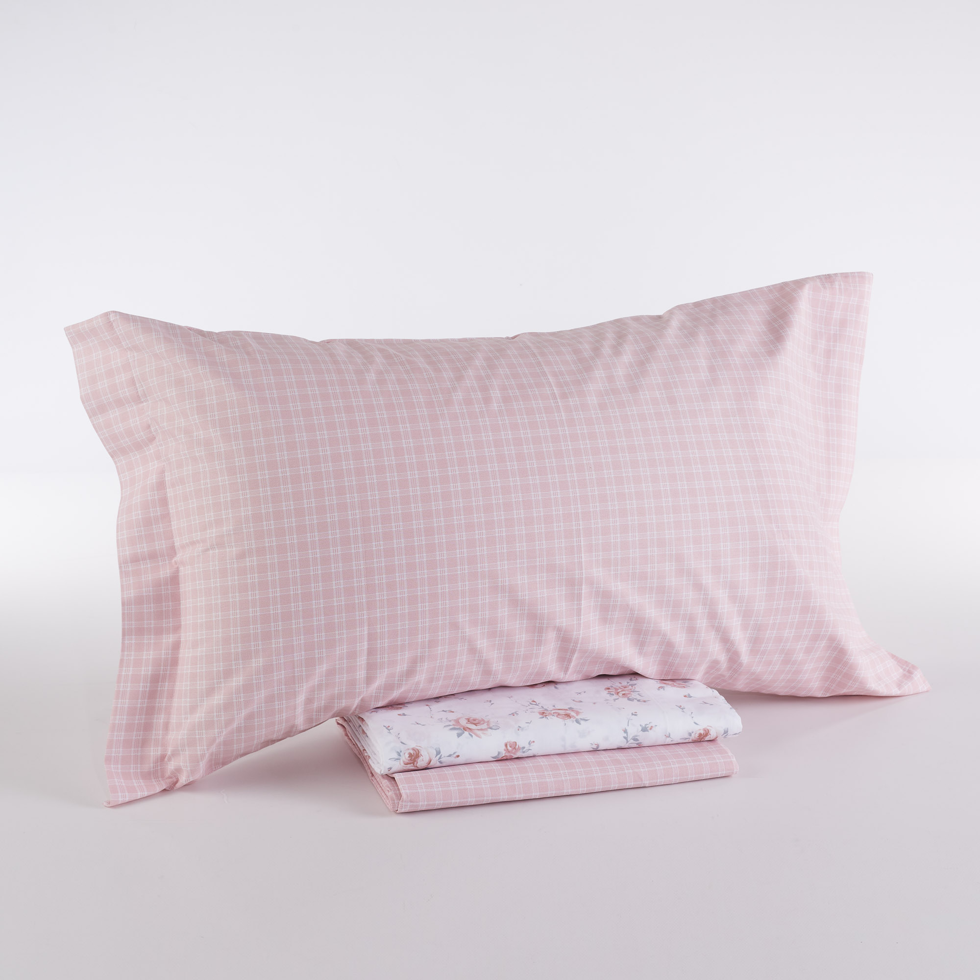 Комплект простыней Oxford Flower Small Square Pink rosa Maè