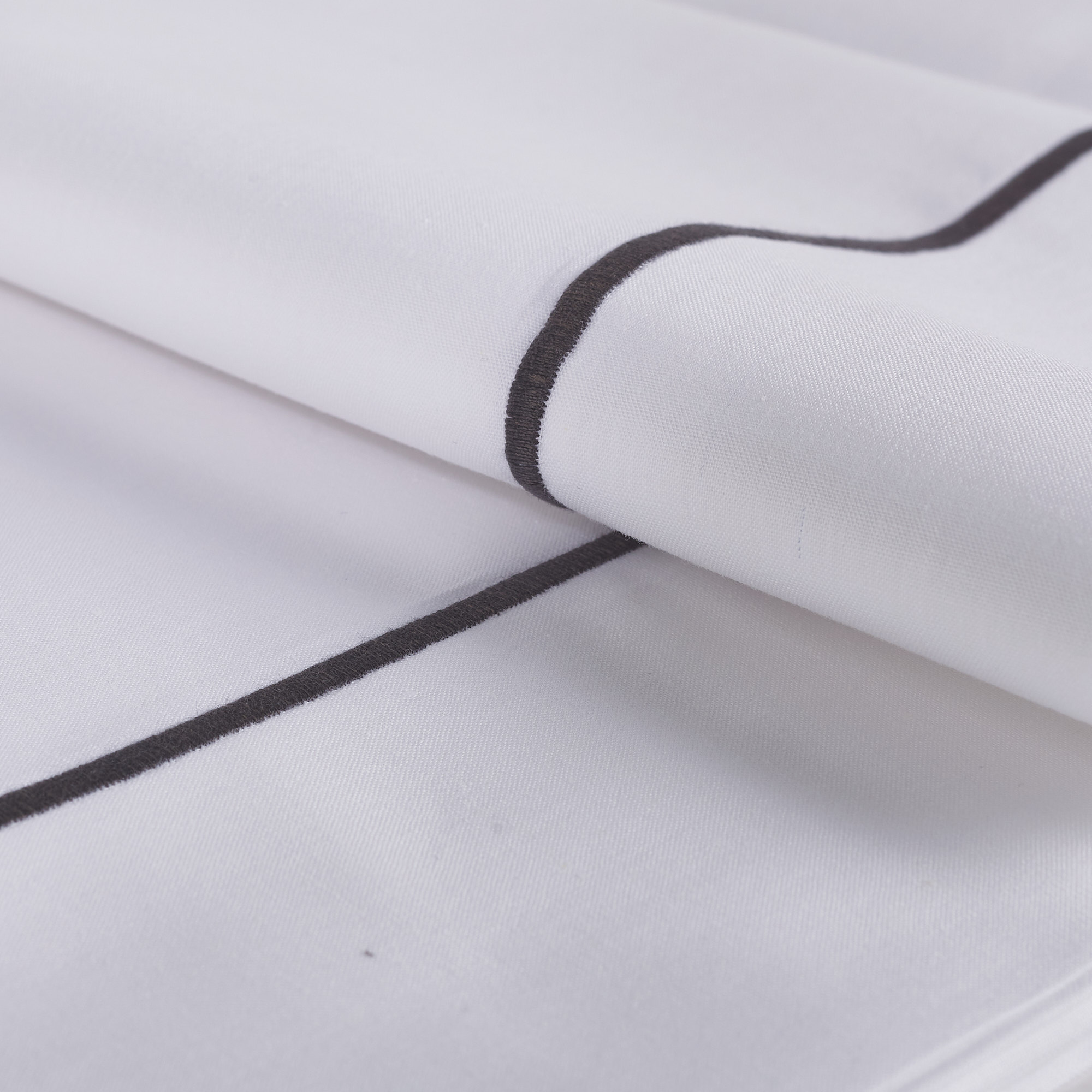 Luxury Percale Sheet Set grigio Via Roma 60