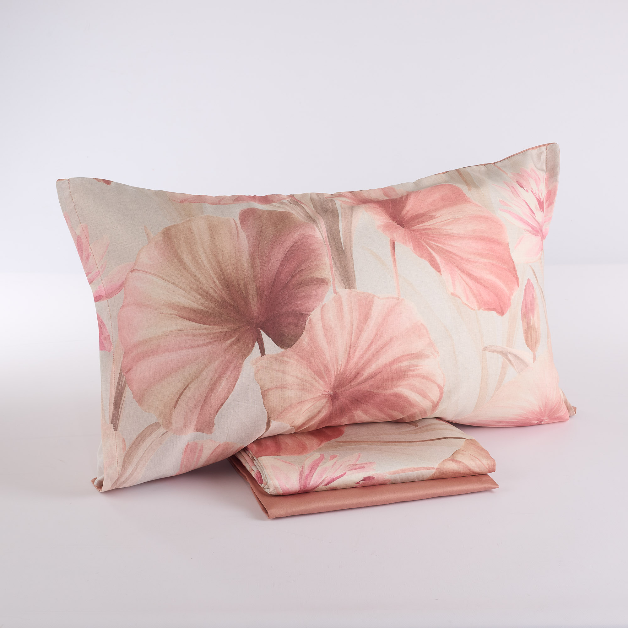 Purissima Ninfea Laken-Set  rosa Via Roma 60