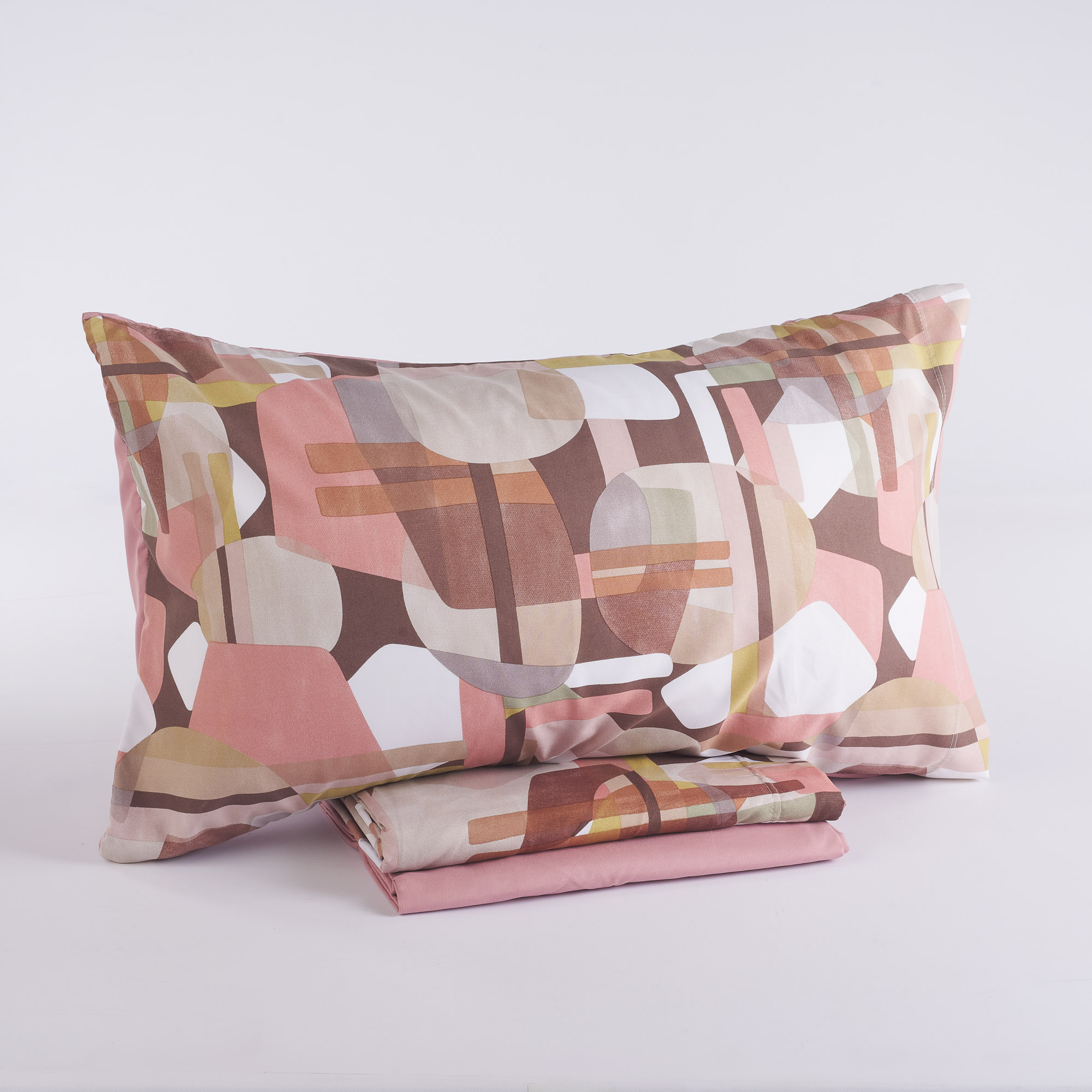 Scuba No Iron Sheet Set rosa Maè