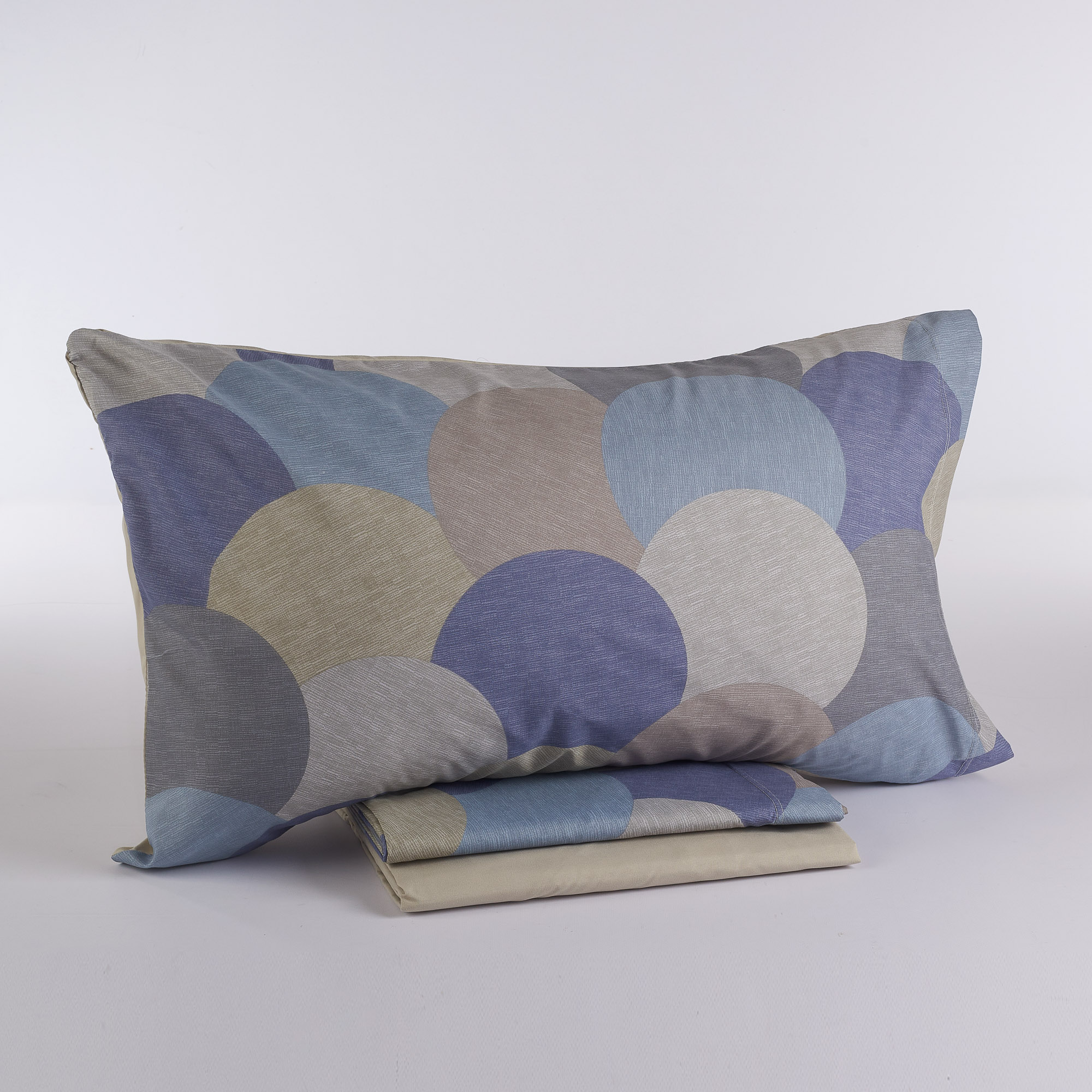 No Ironing Sphere Sheet Set  blu Maè