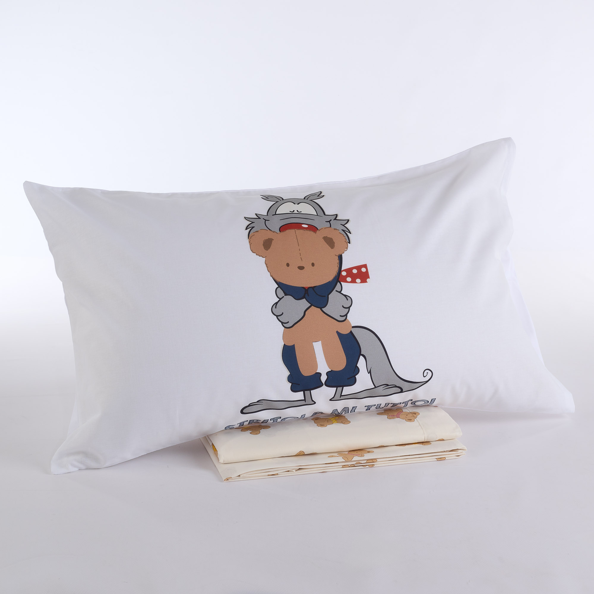 Completo Lenzuola Stritolami blu Happy People