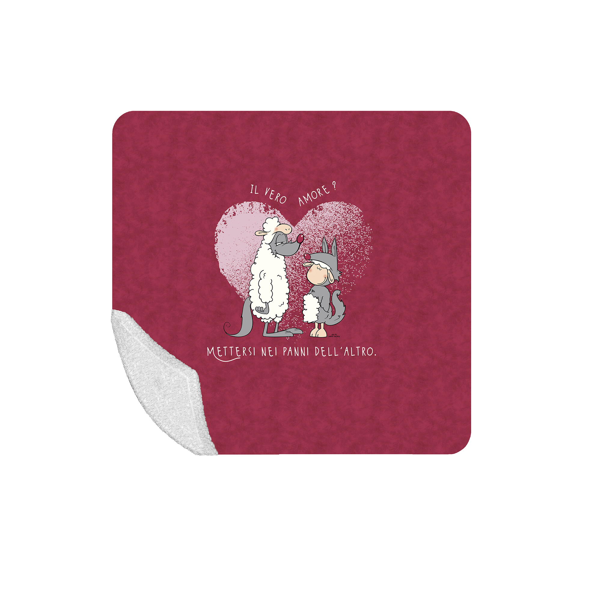 Thermopeluche Blanket True Love rosso Happy People