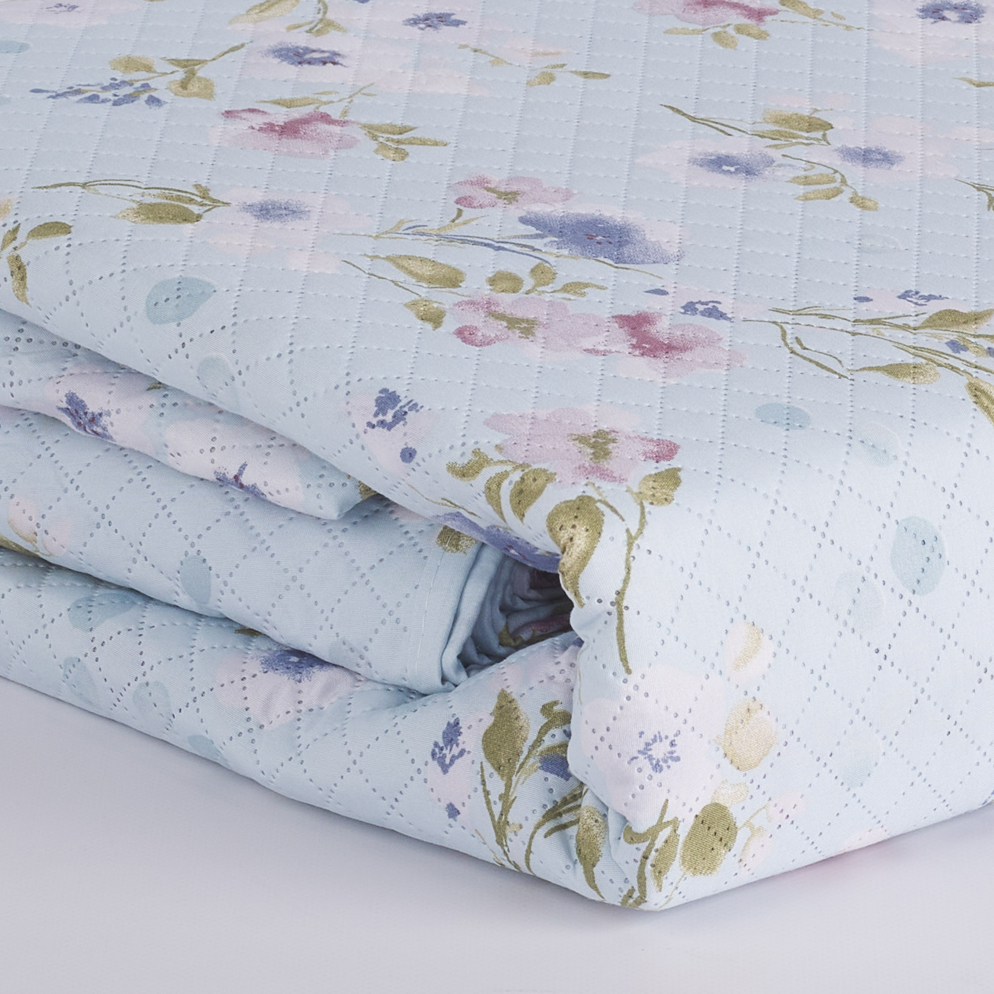 Arya Ultrasonic Bedspread azzurro Maè