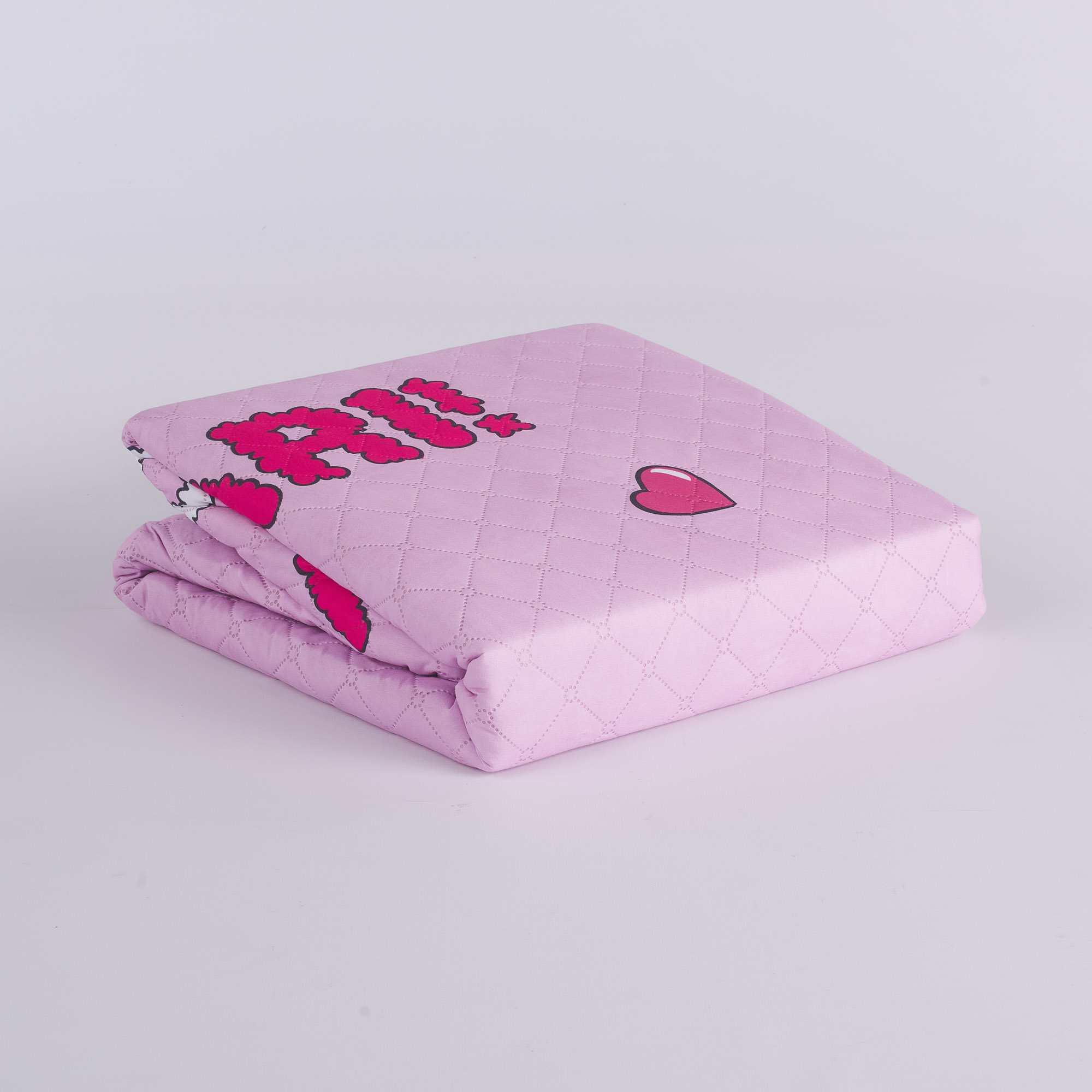 Copriletto Ultrasonico Lato Positivo rosa Happy People