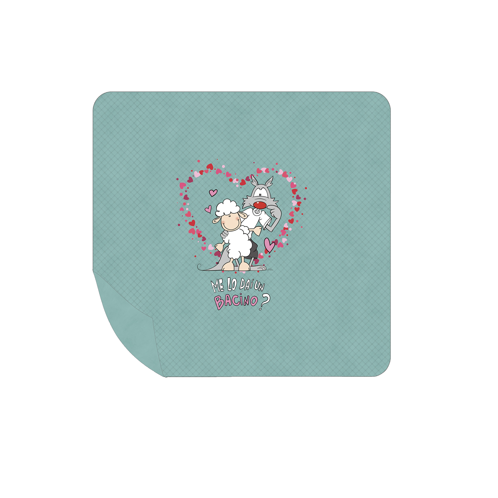 Ultrasonic Bedspread One Basin turchese Happy People