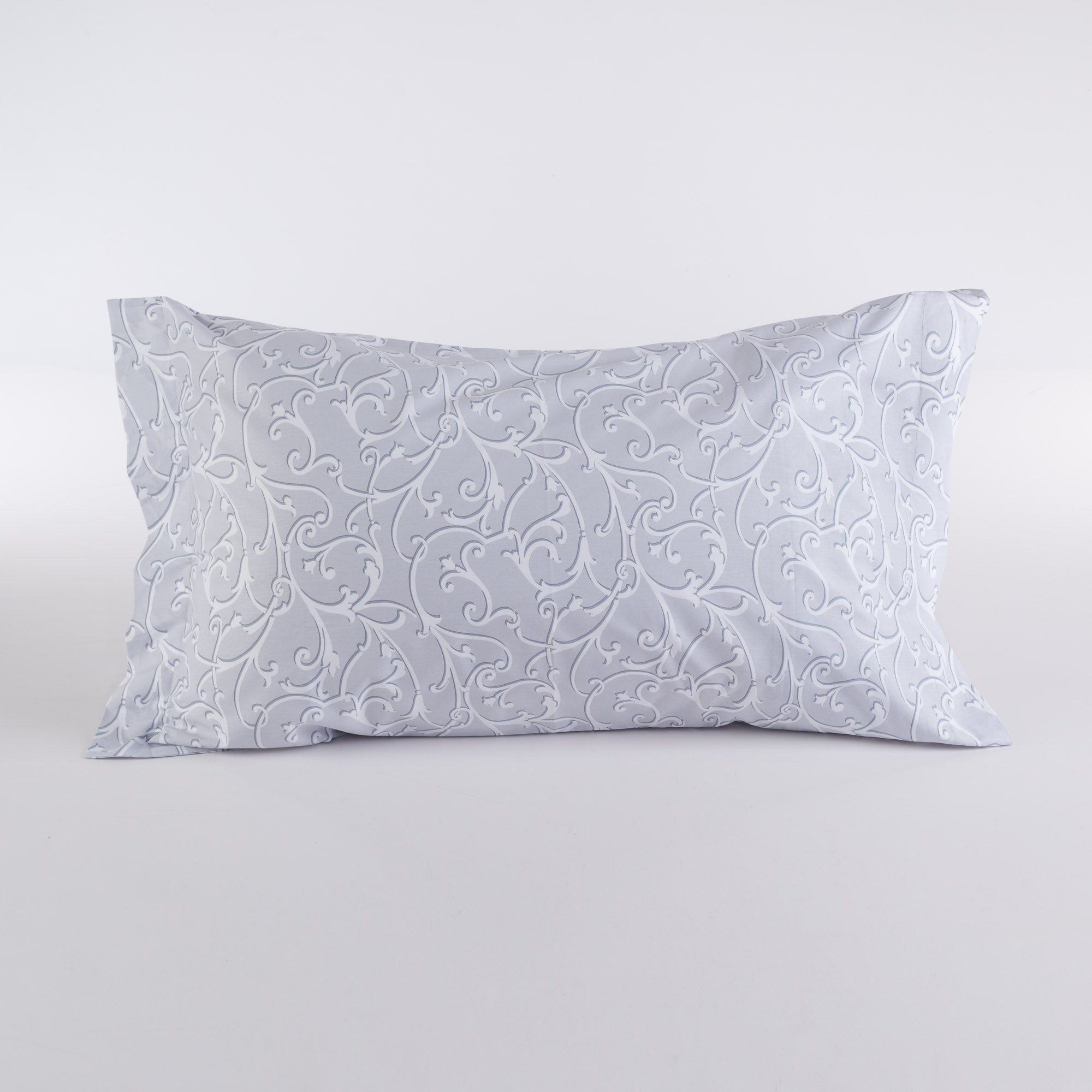 Single Oxford Ornate Grey Pillowcase grigio Maè