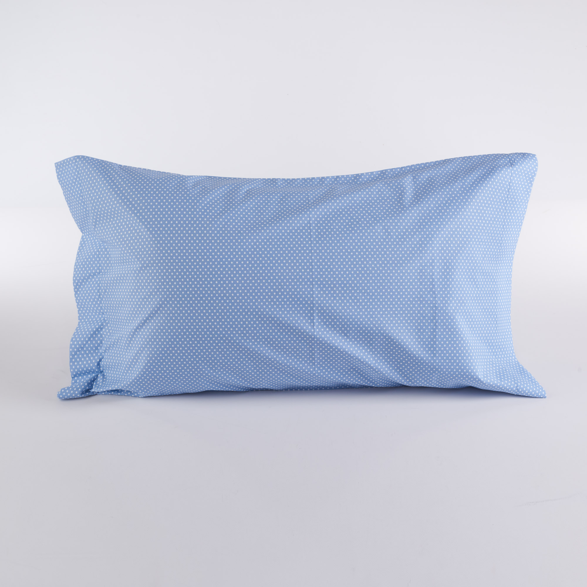 Single Oxford Polka Dot Blue Pillowcase blu Maè