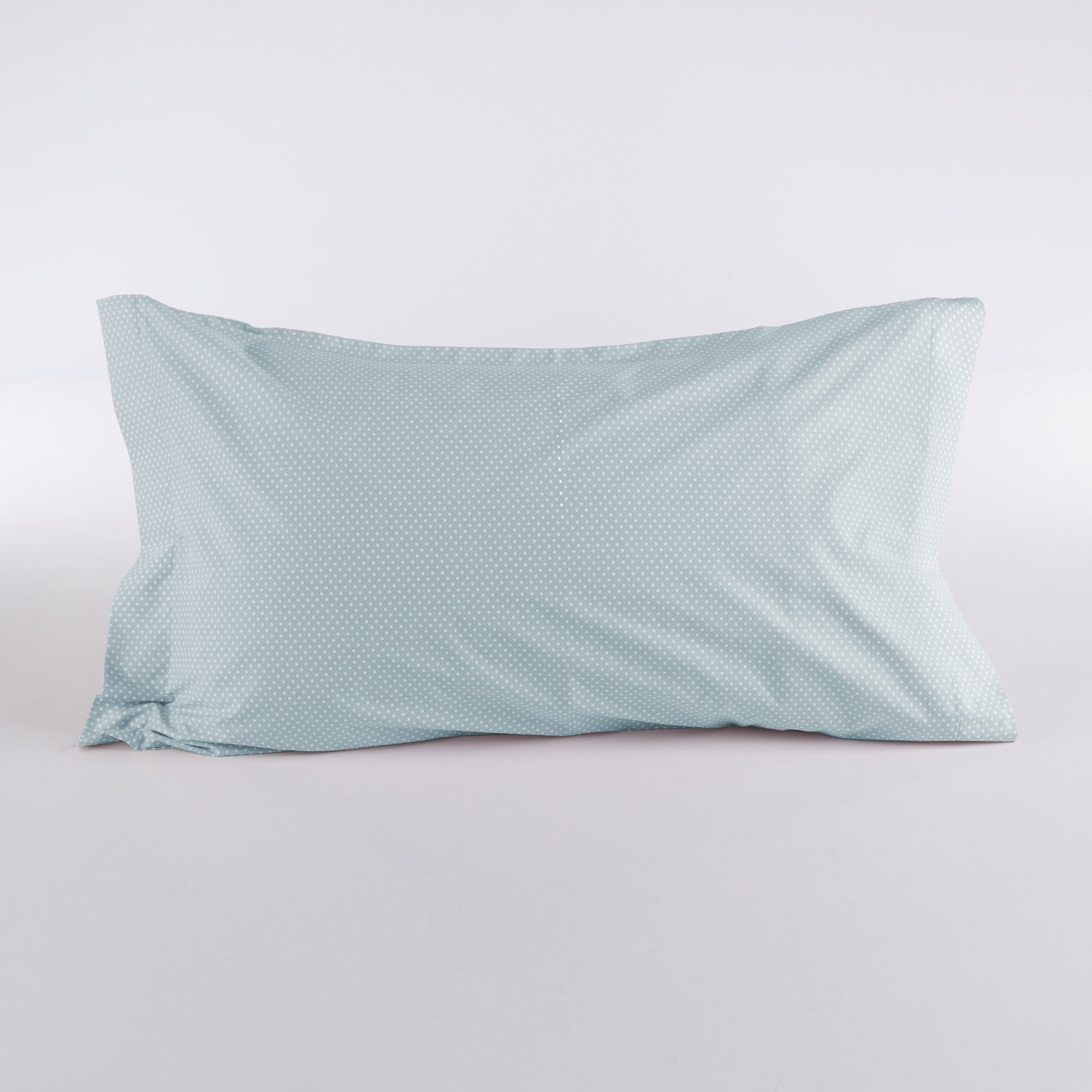 Single Oxford Polka Dot Sage Pillowcase salvia Maè