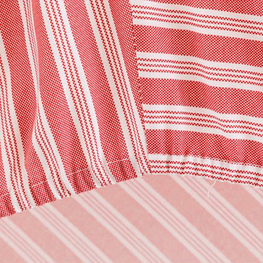 Under Sheet Oxford Coral Striped Small La Casa Italiana
