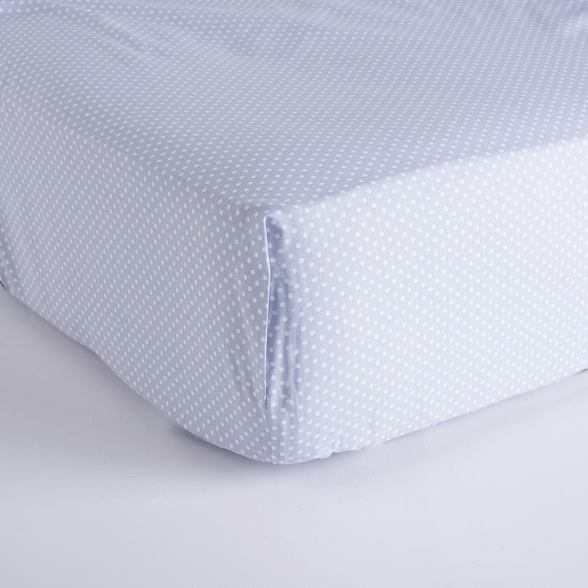 Grau Oxford Polka Dot Bettlaken grigio Maè