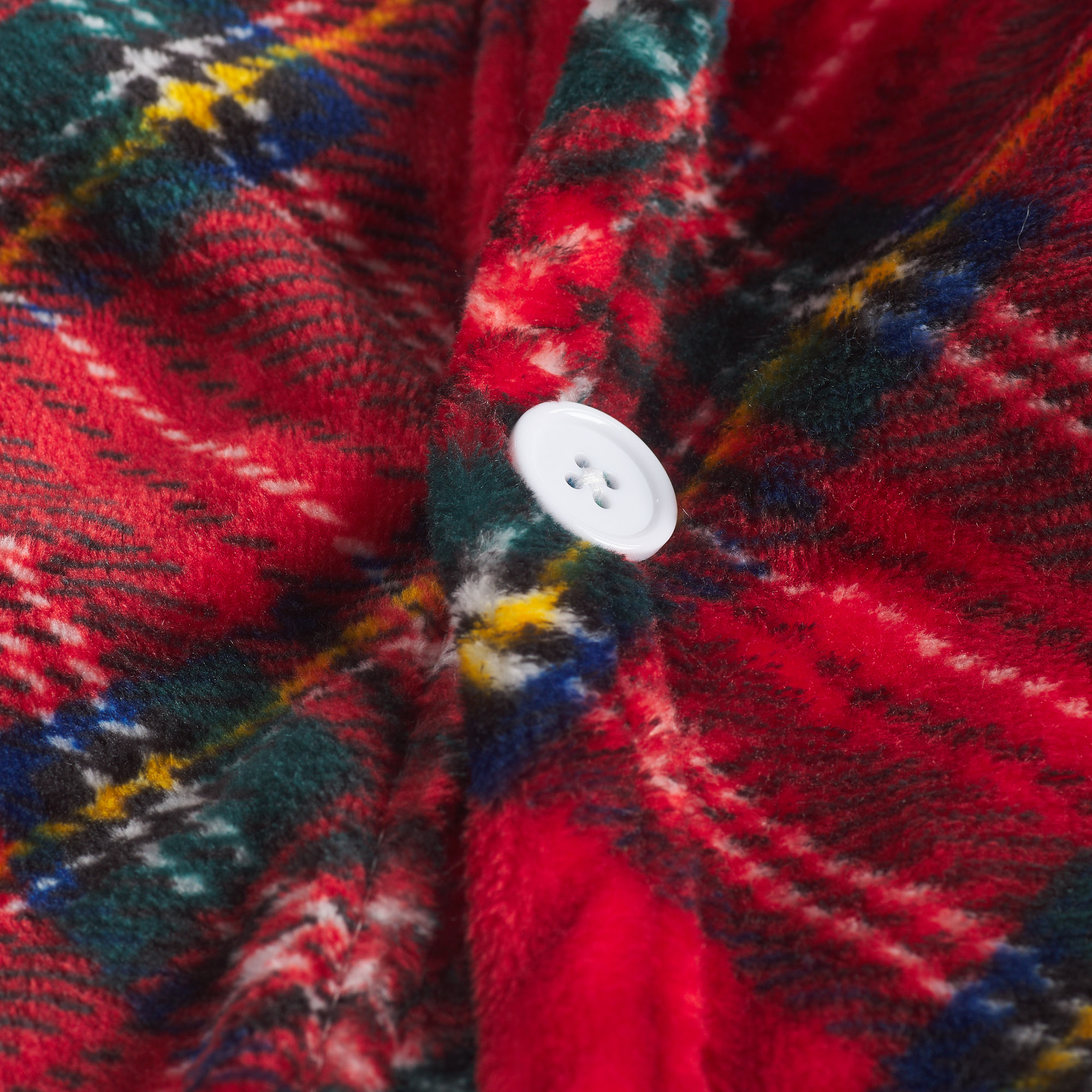 Cape mit schottischem Tartan-Knopf rosso Maè