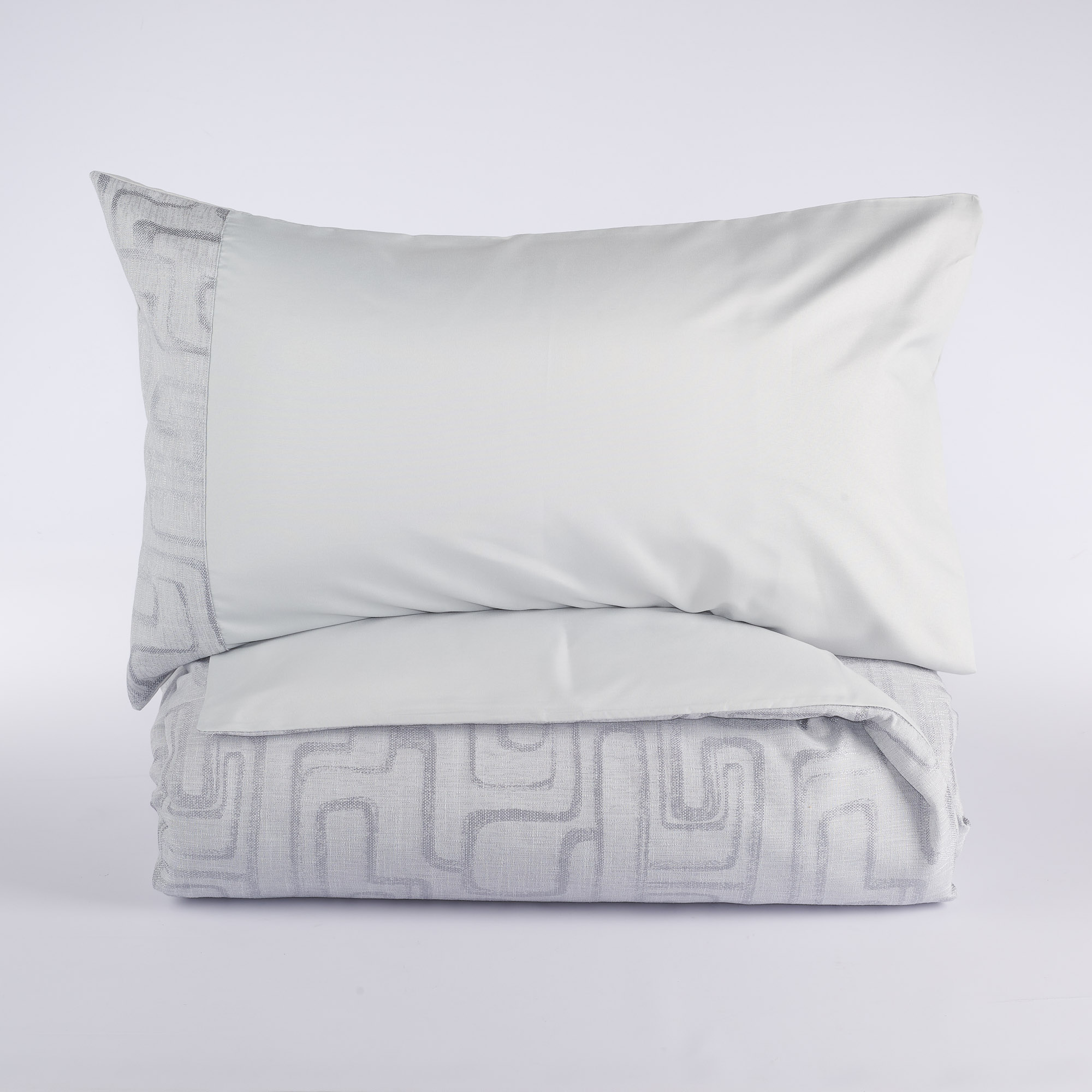 Alpha Duvet Cover Set silver Via Roma 60