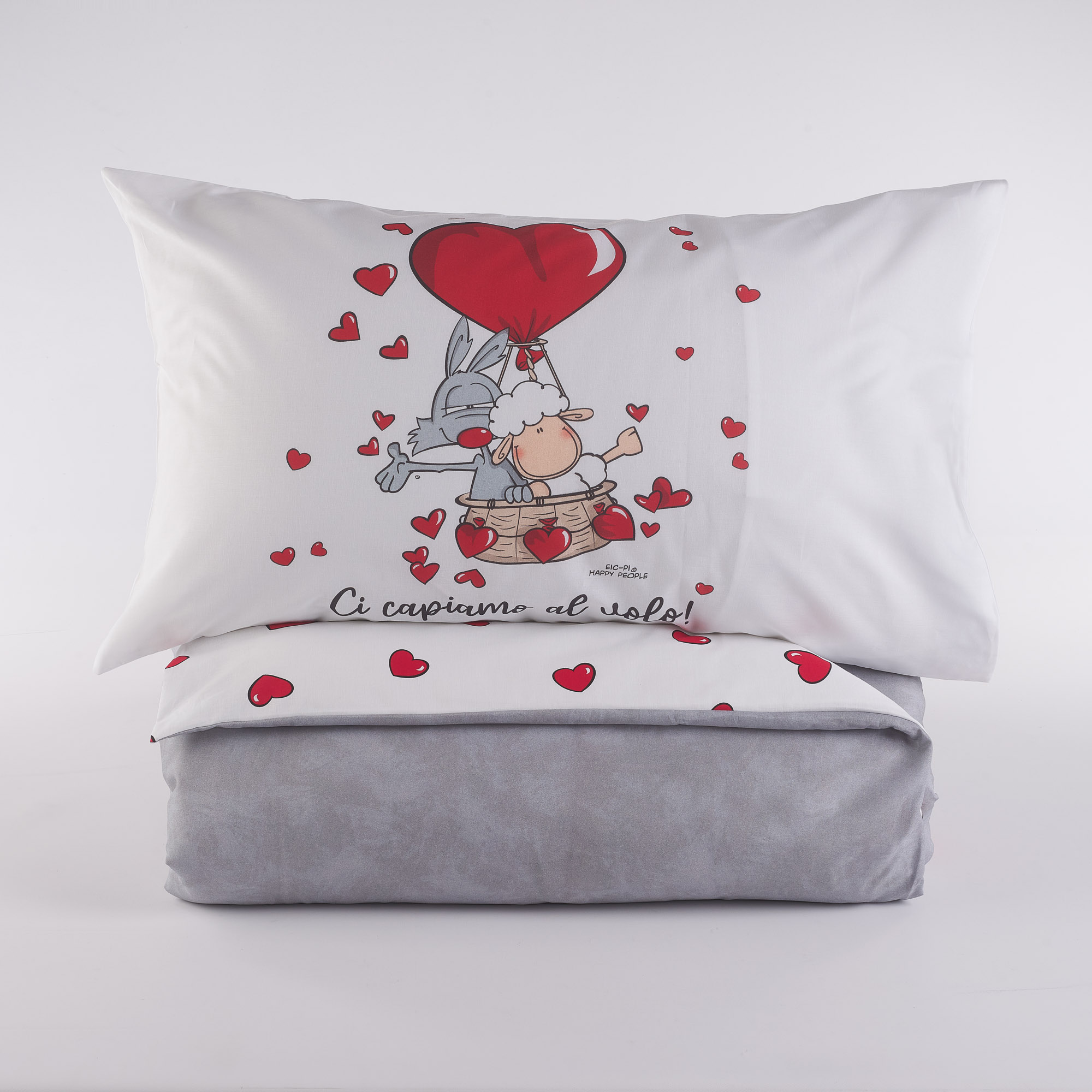 Bettbezug Parure Capirsi Al Volo antracite Happy People