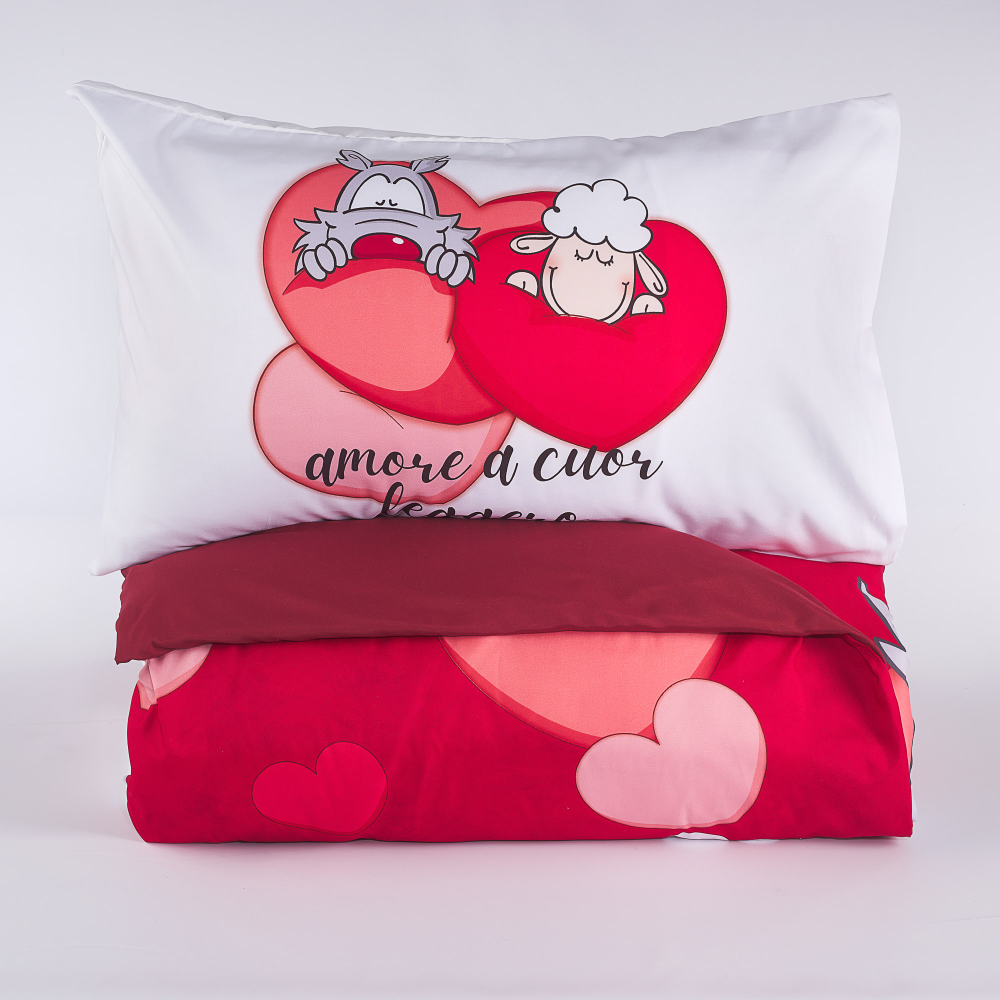 Lighthearted Duvet Cover Set rosso Happy People