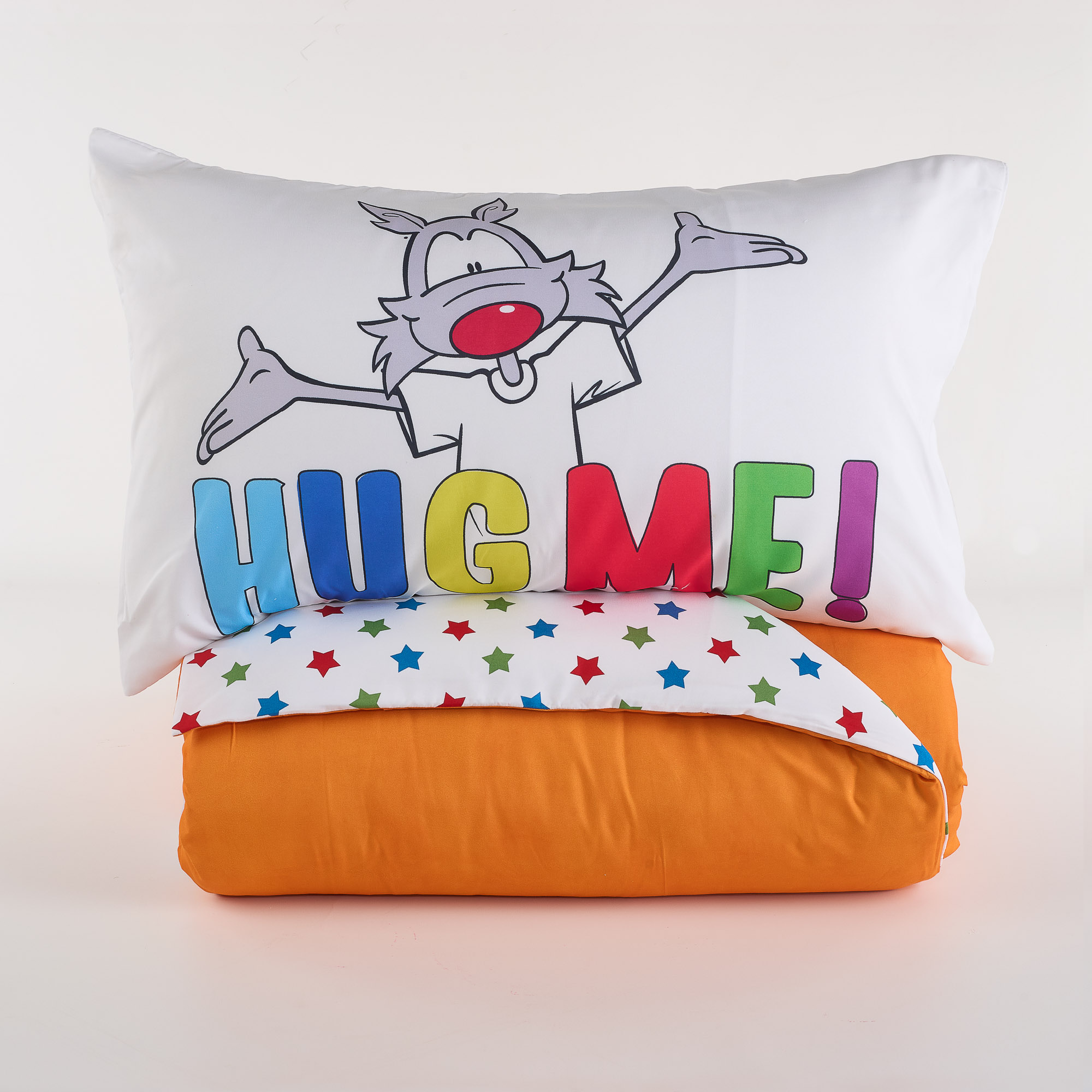 Hug Me Duvet Cover Set arancio Happy People