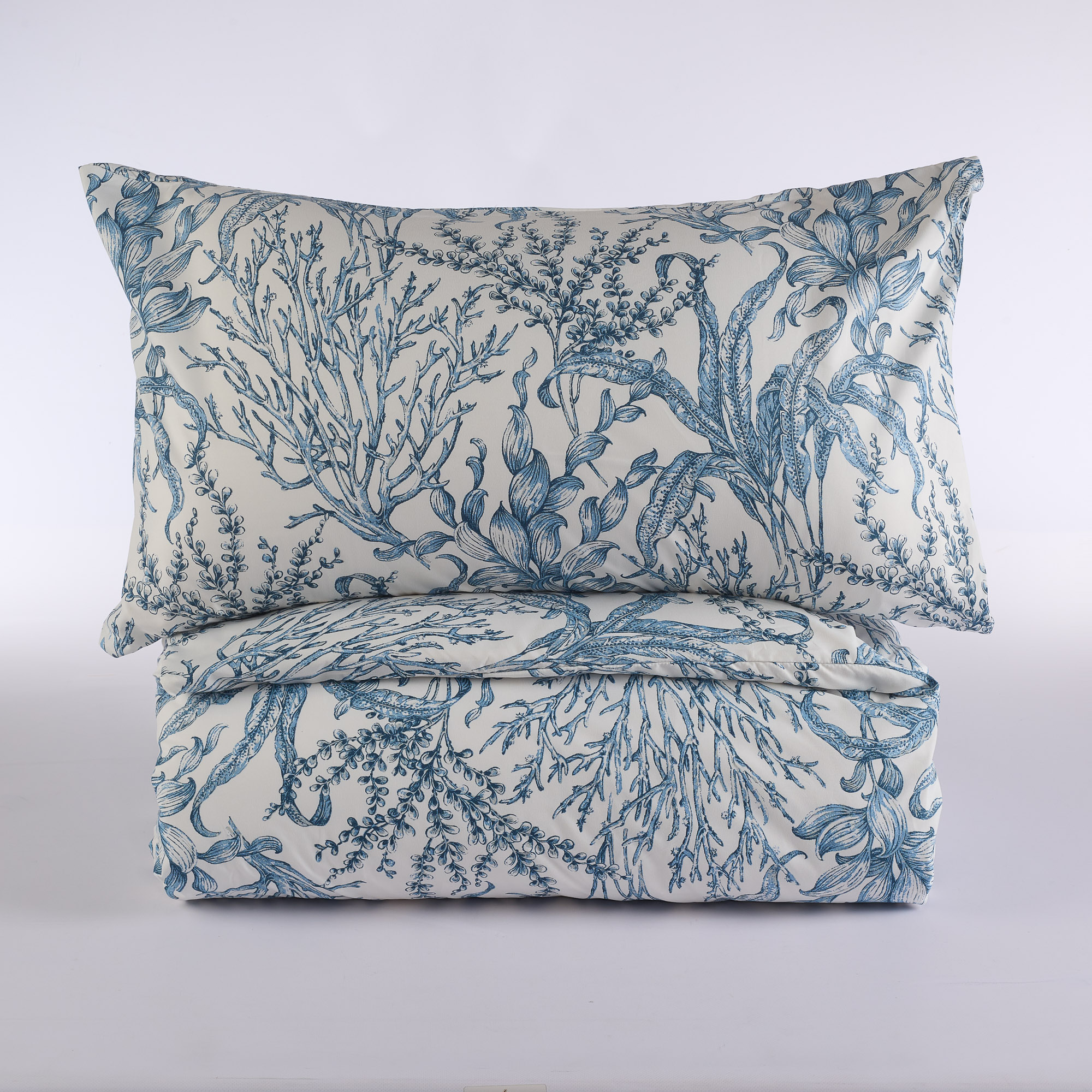 Marina D'Etoile No Ironing Duvet Cover Set  blu Maè