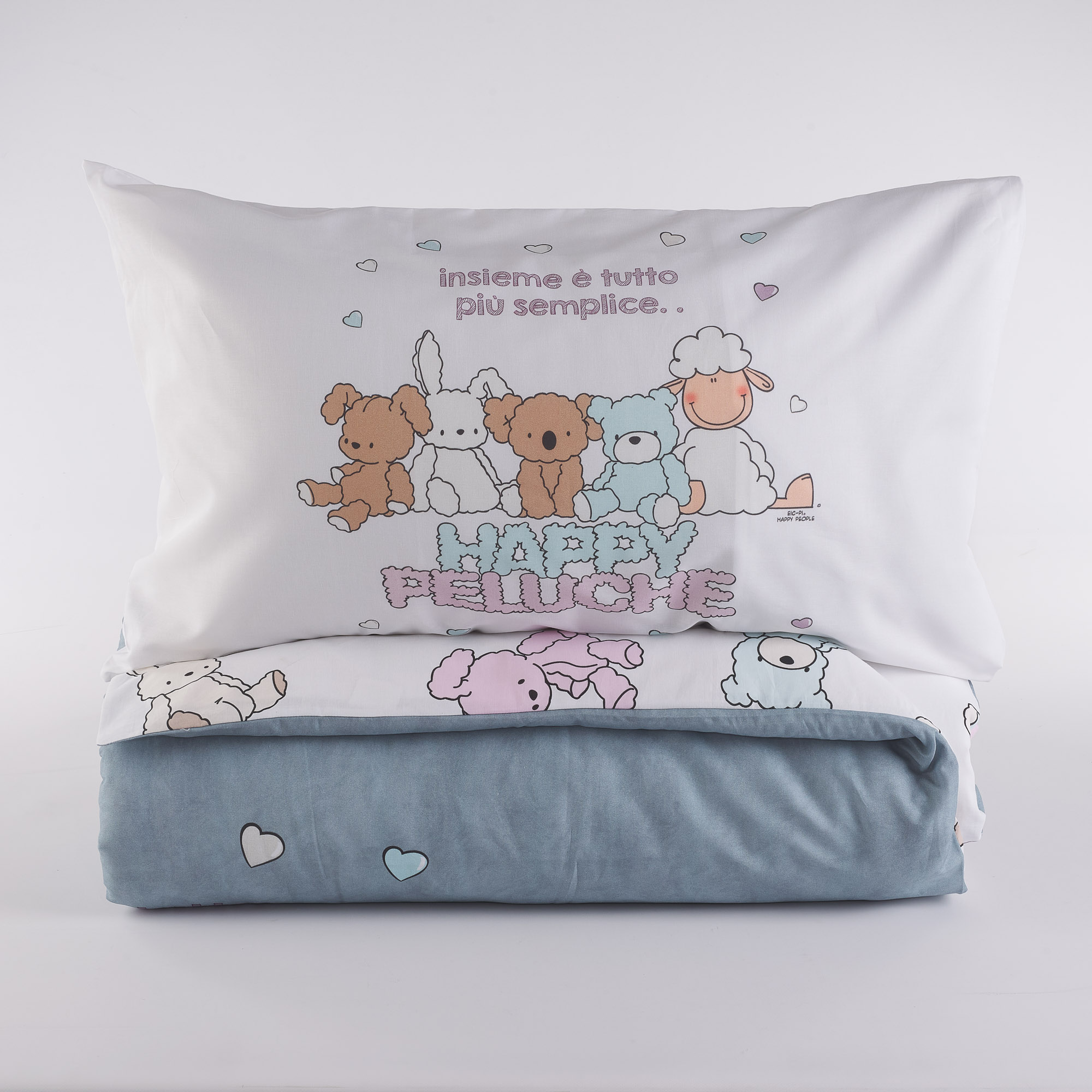 Teddybär-Bettbezugsset perla Happy People