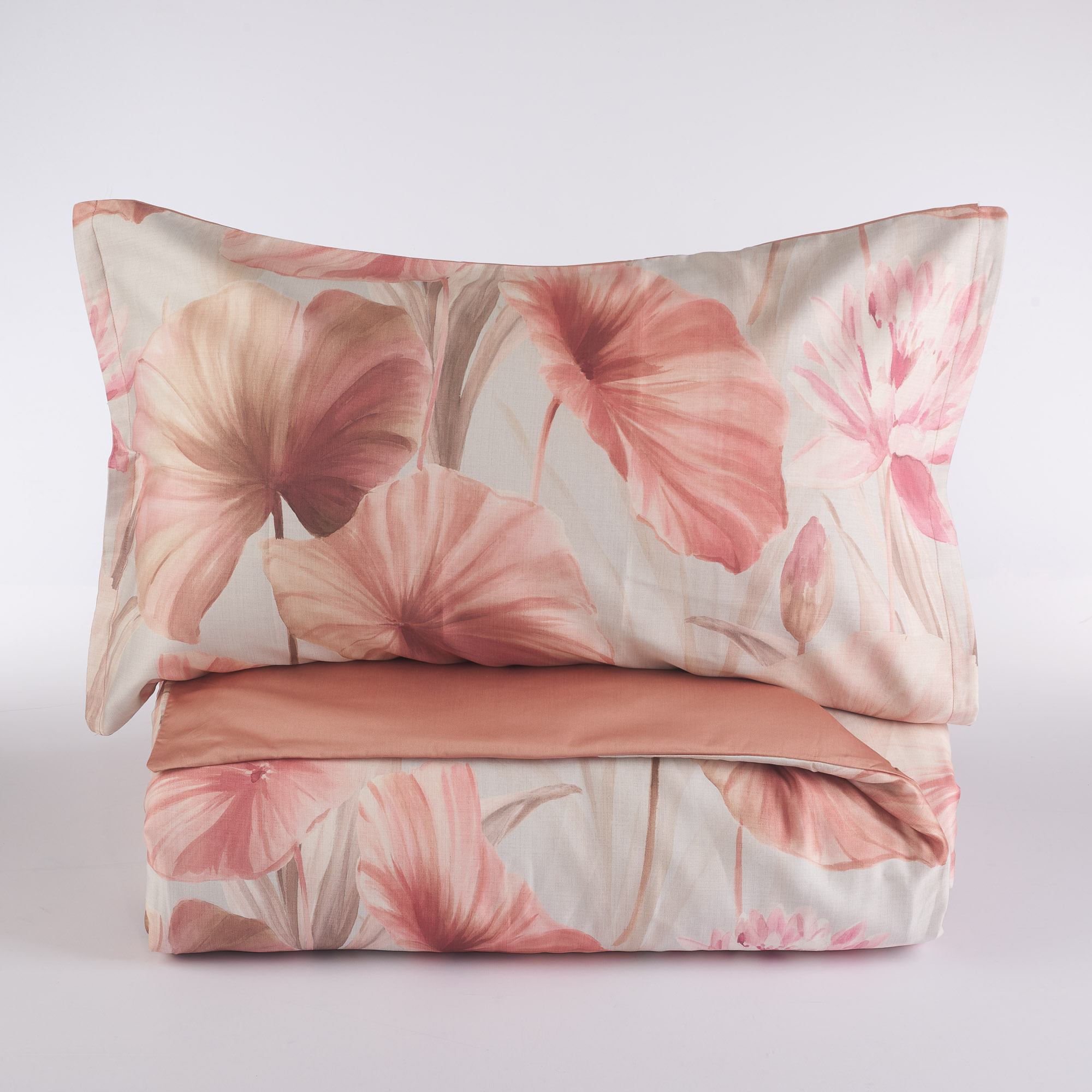 Purissima Ninfea Bettbezugsset  rosa Via Roma 60