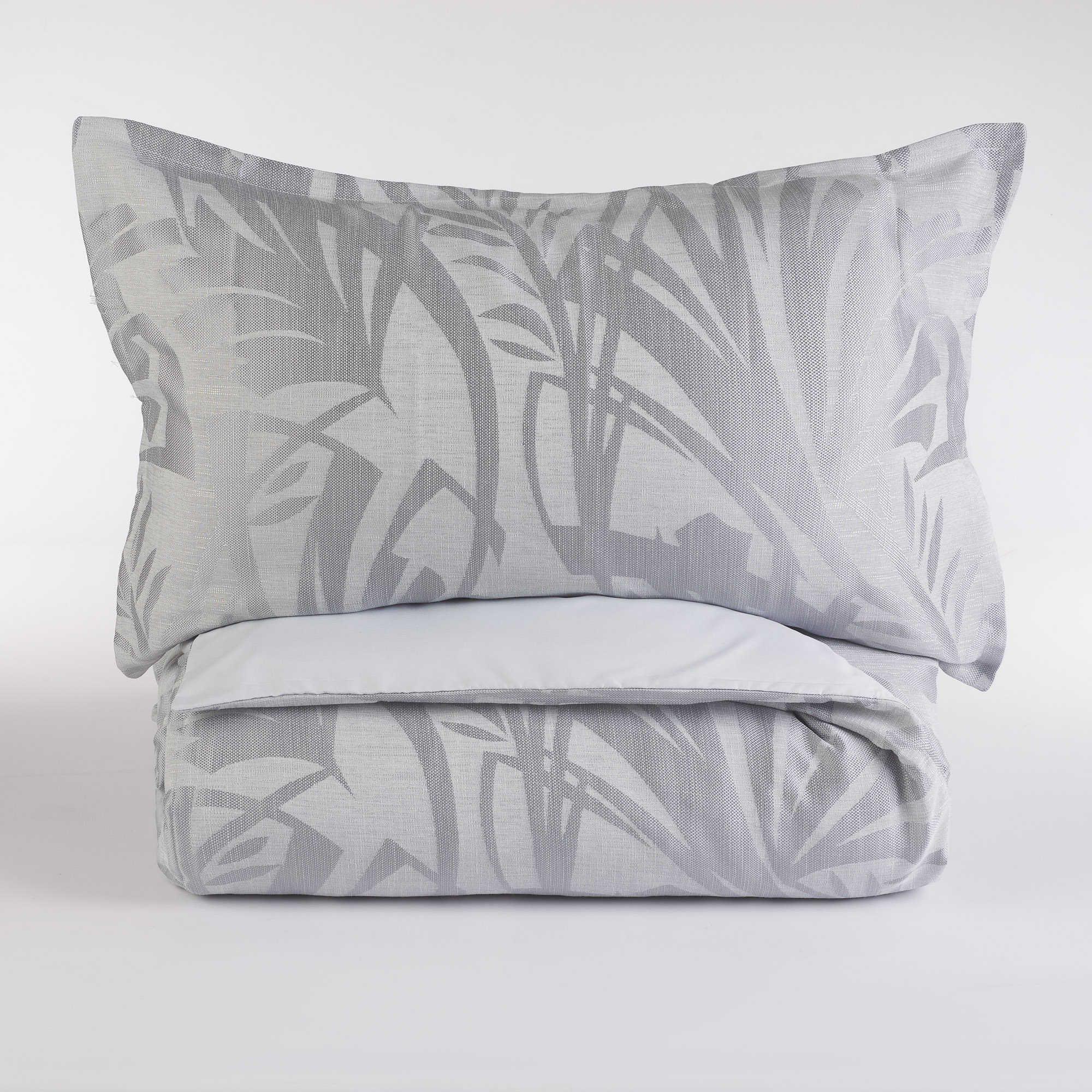 Tahiti-Bettbezugsset grigio Via Roma 60