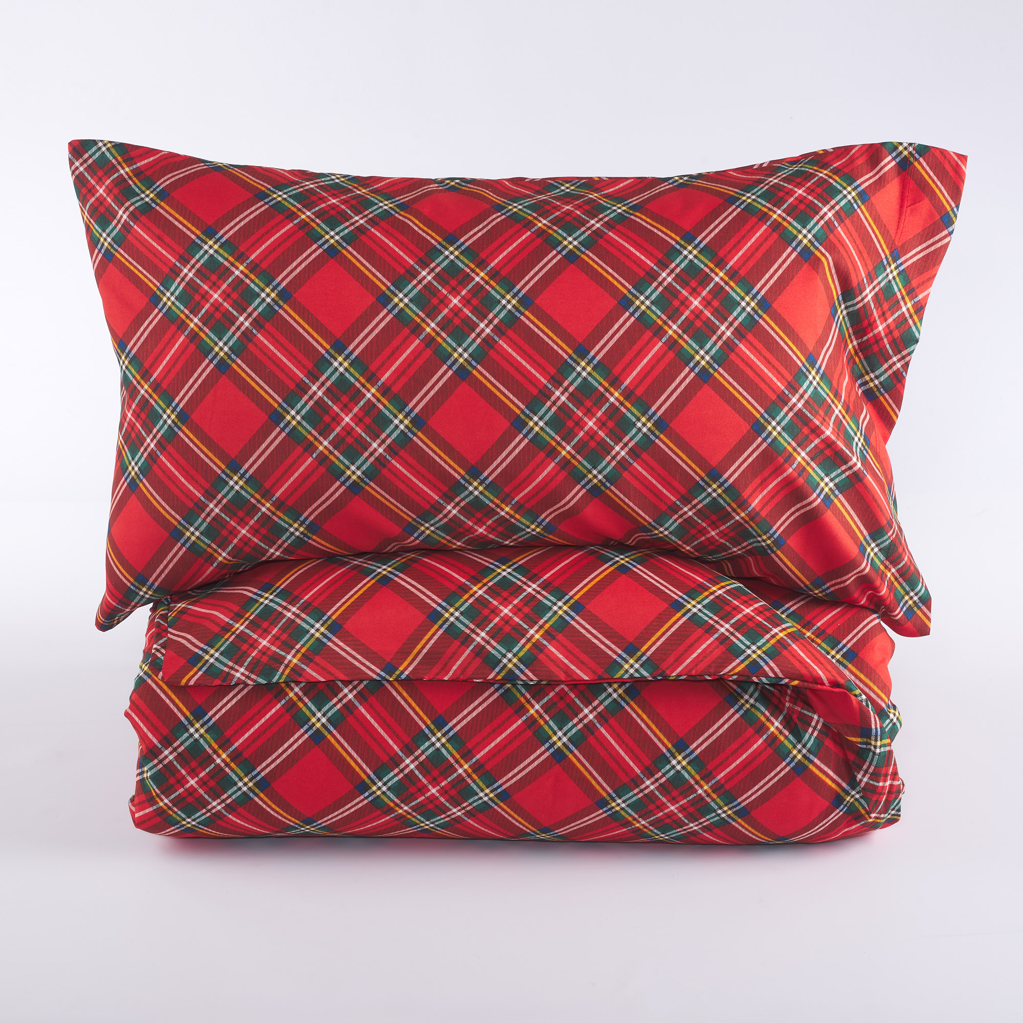 Bettbezugsset Scottish Tartan bianco Maè