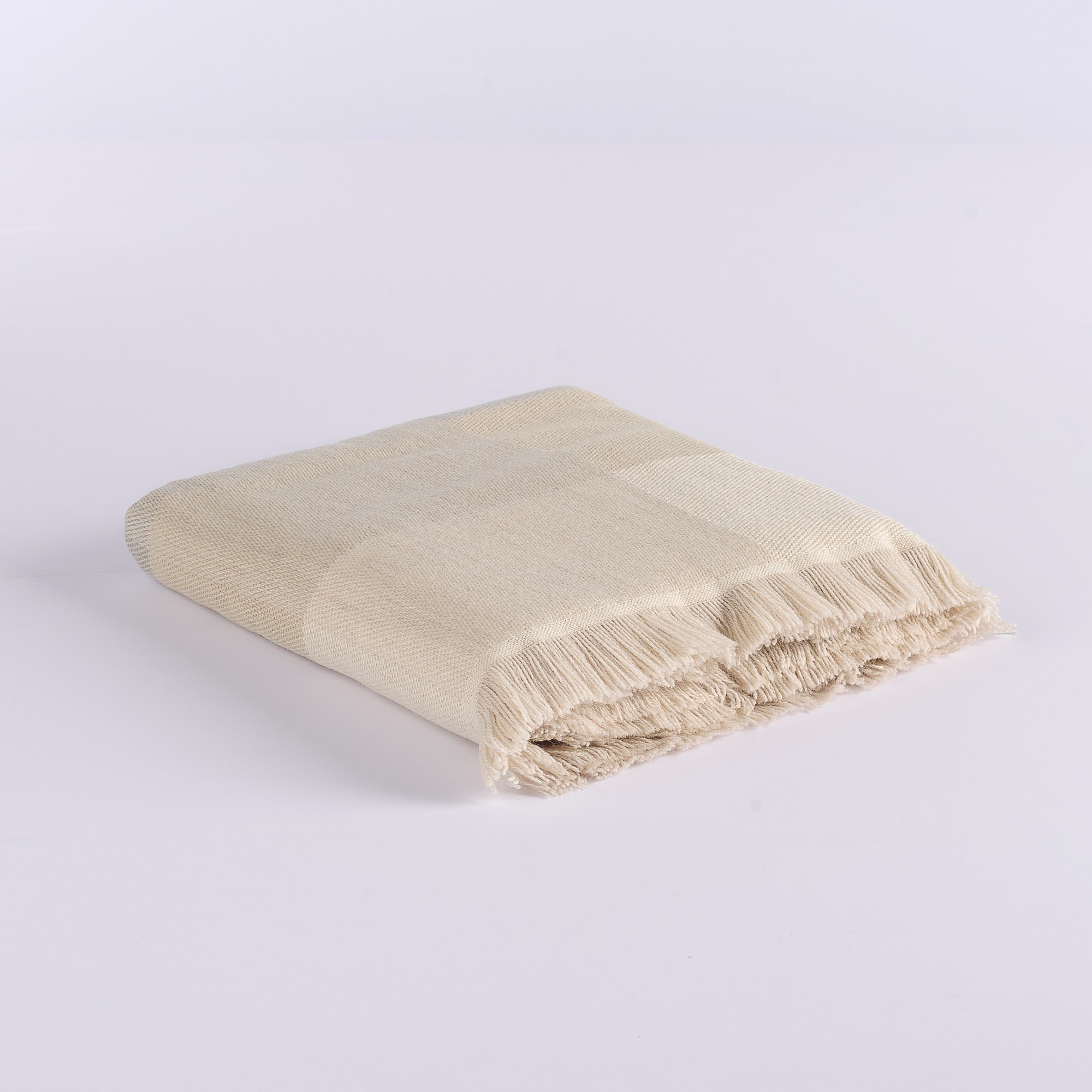 Manta-Stirnband kariert Beige beige La Casa Italiana