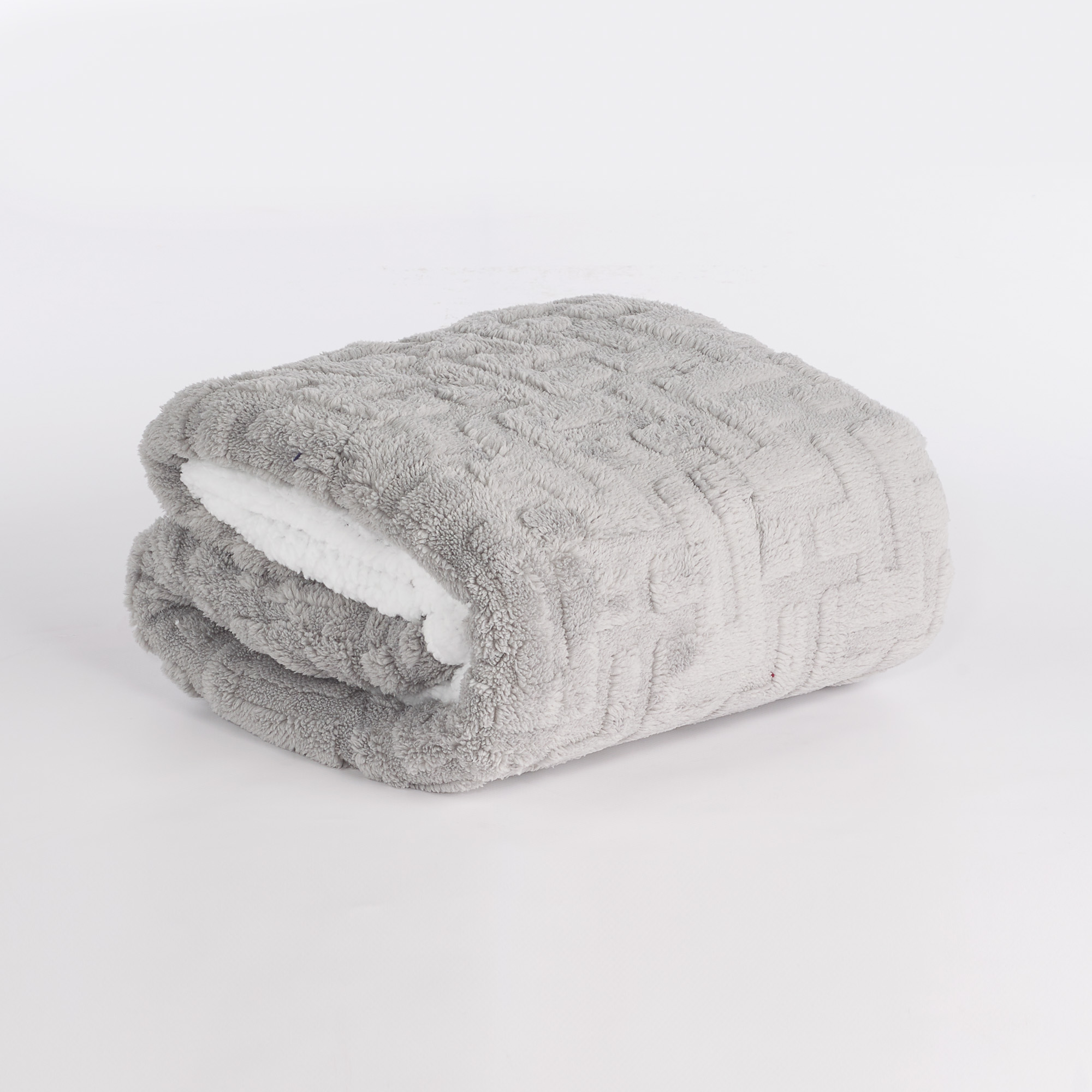 Plaid Peluche Trendy grigio Maè