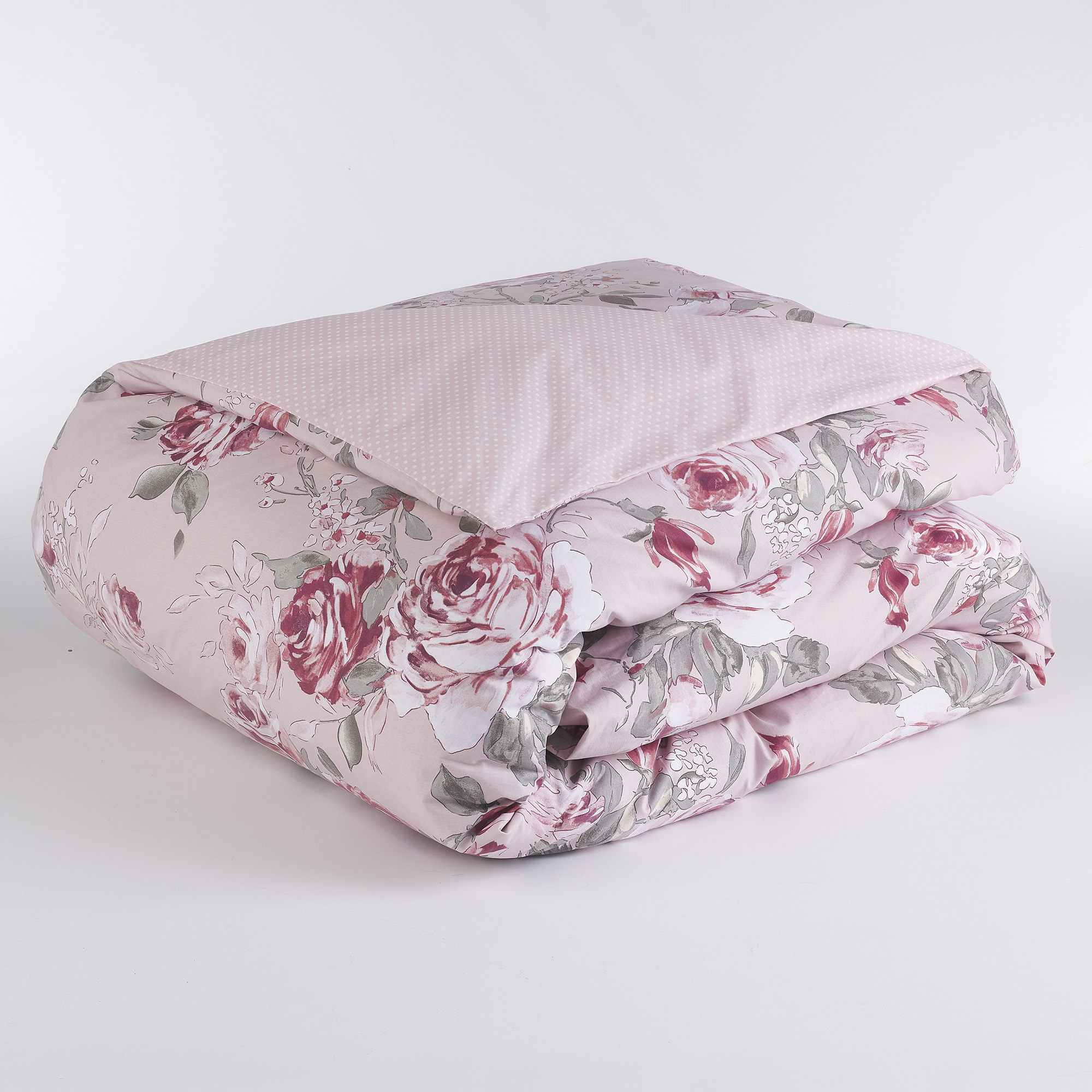 Double Face Oxford Bettbezug Large Pink Polka Dot rosa Maè