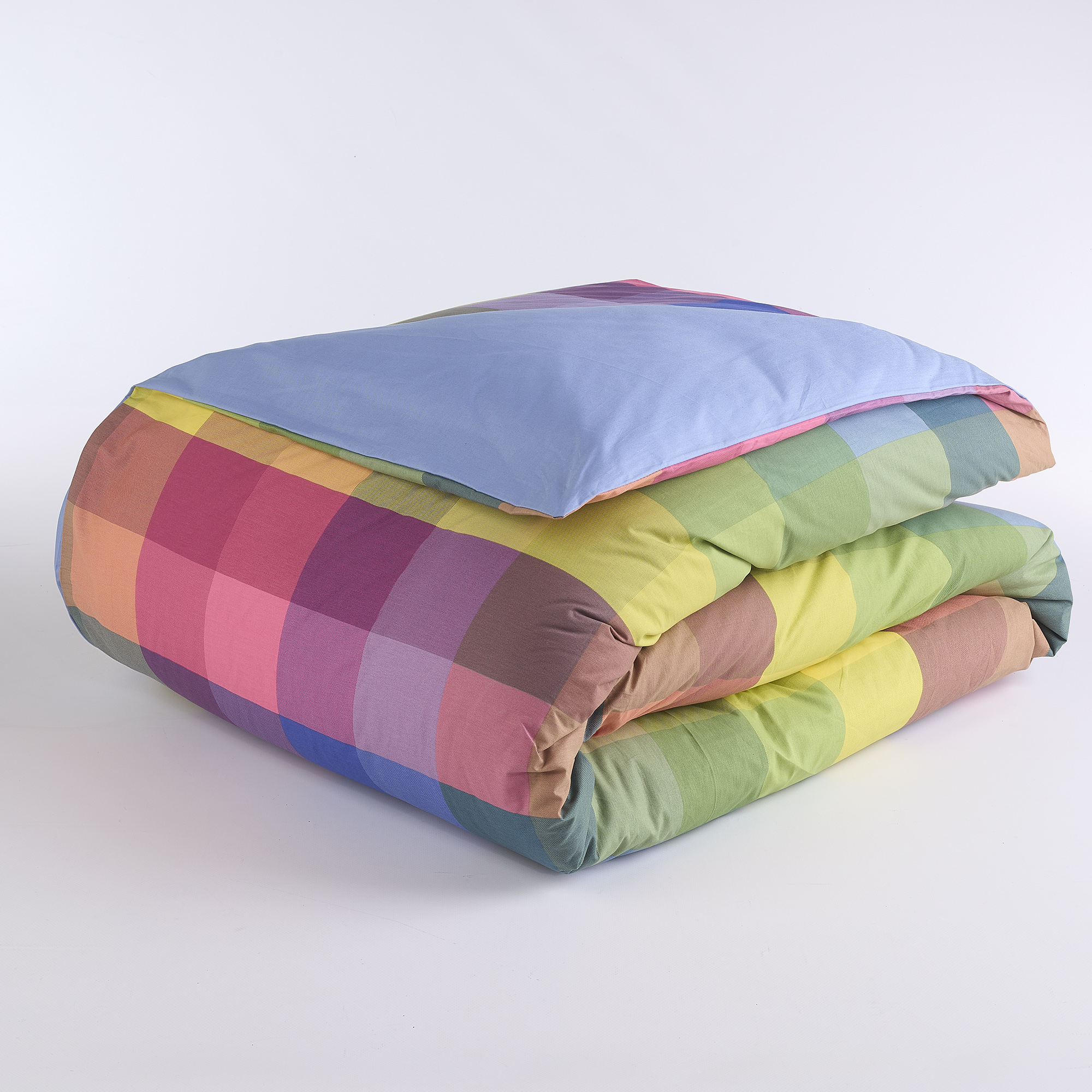 Double Face Oxford Square Quilt Cover Bag Blue Color blu Maè