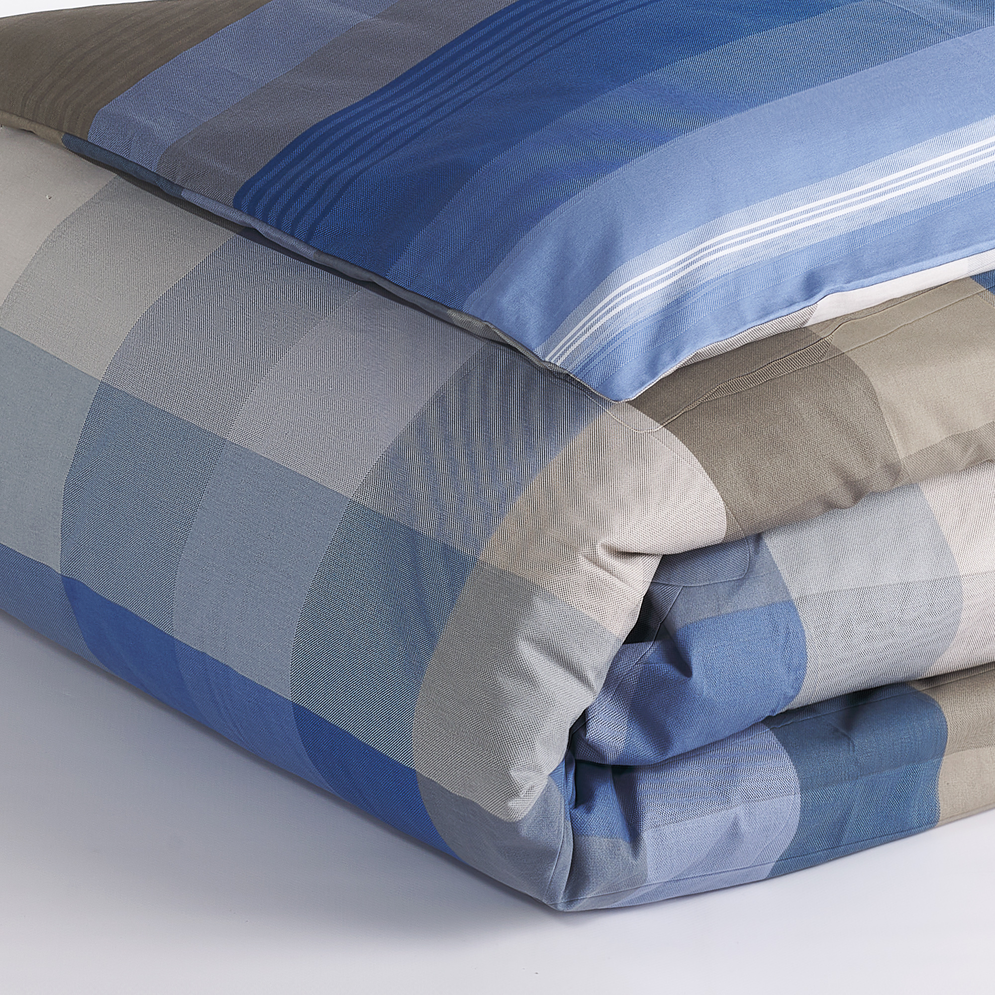 Oxford Blue Stripe Quilt Cover Sack blu Maè