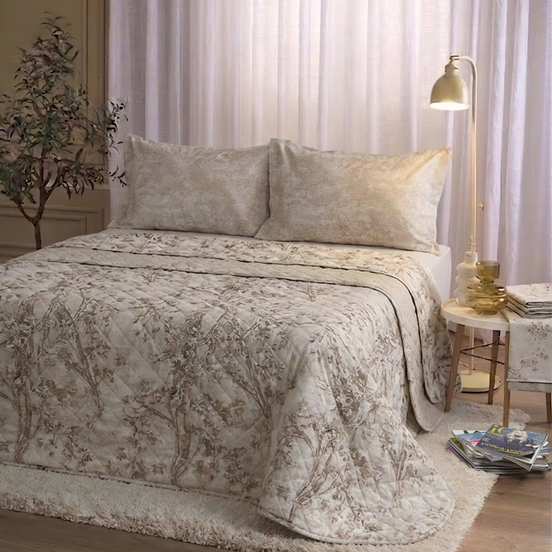 Set Completo Letto con Trapuntino Salicè Naturale Incanto naturale Maè