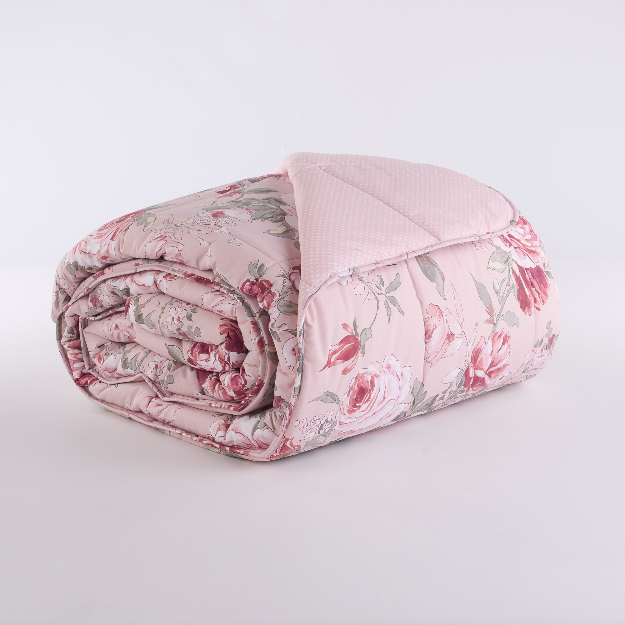 Oxford Quilt Große Blume Rosa Polka Dot rosa Maè