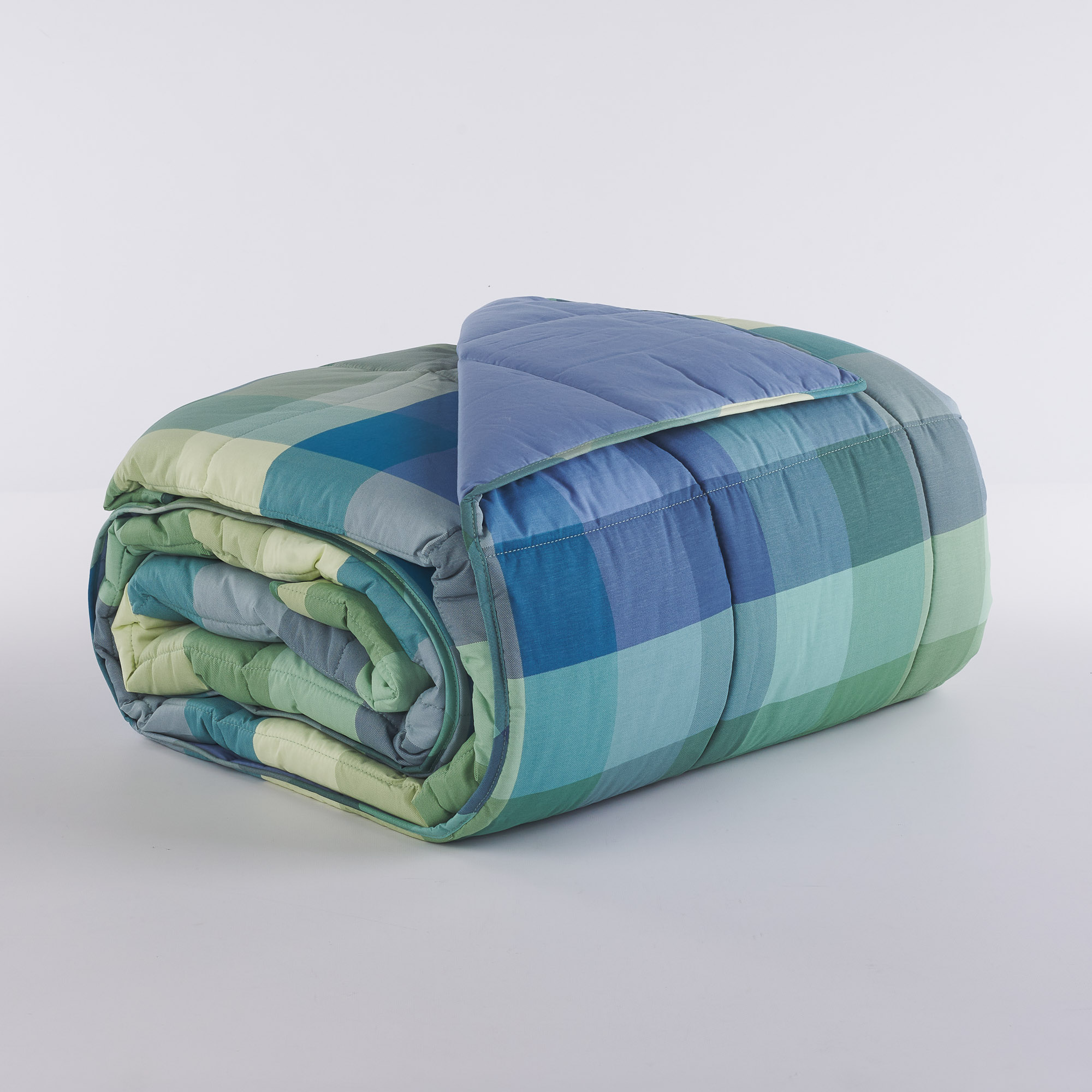 Square Oxford Steppdecke Blau blu Maè