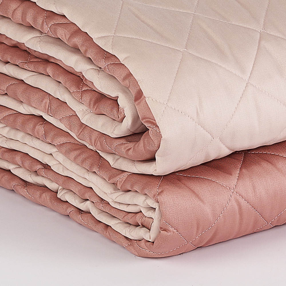 Trapuntino Quilt Double Face Antibes Rombetto  rosa / nude Via Roma 60