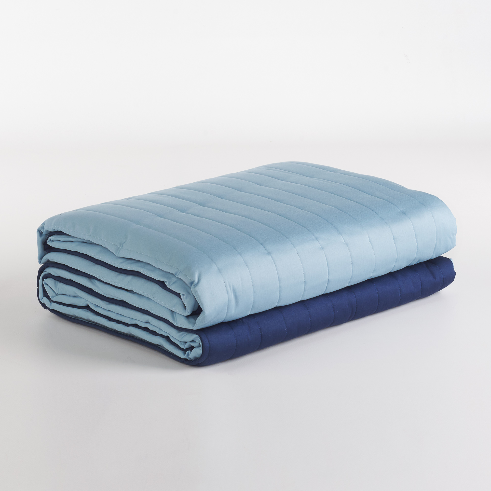 Trapuntino Quilt Double Face Antibes blu / polvere Via Roma 60