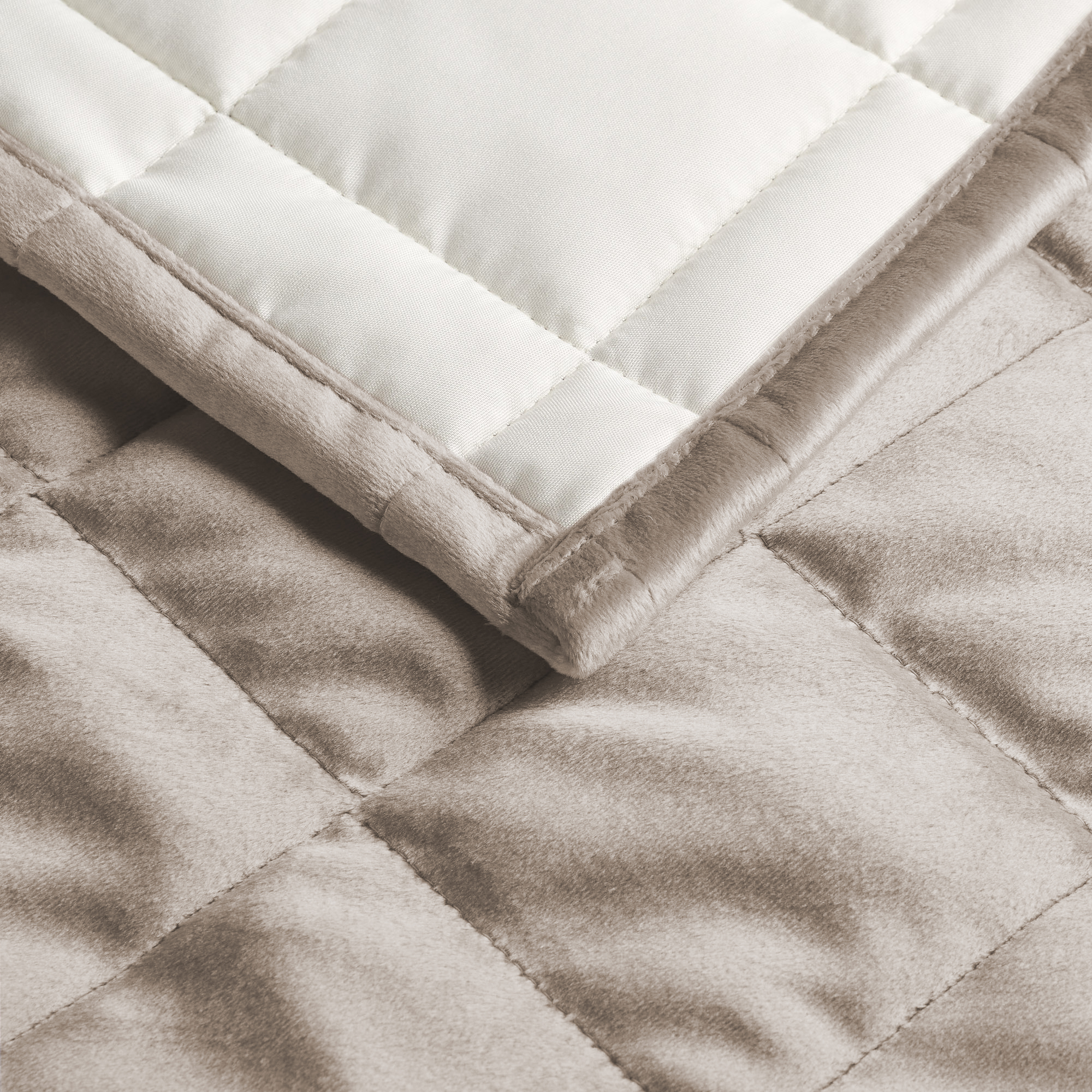 Quilt Quilt Estella Square tortora / sabbia Via Roma 60