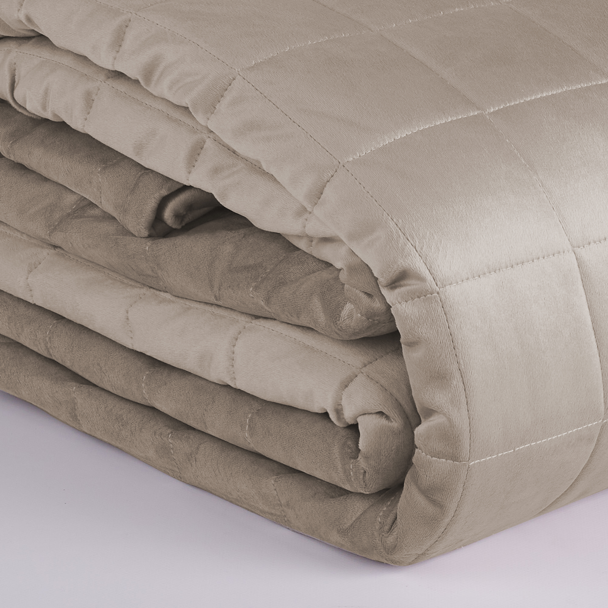 Quilt Quilt Estella Square tortora / sabbia Via Roma 60