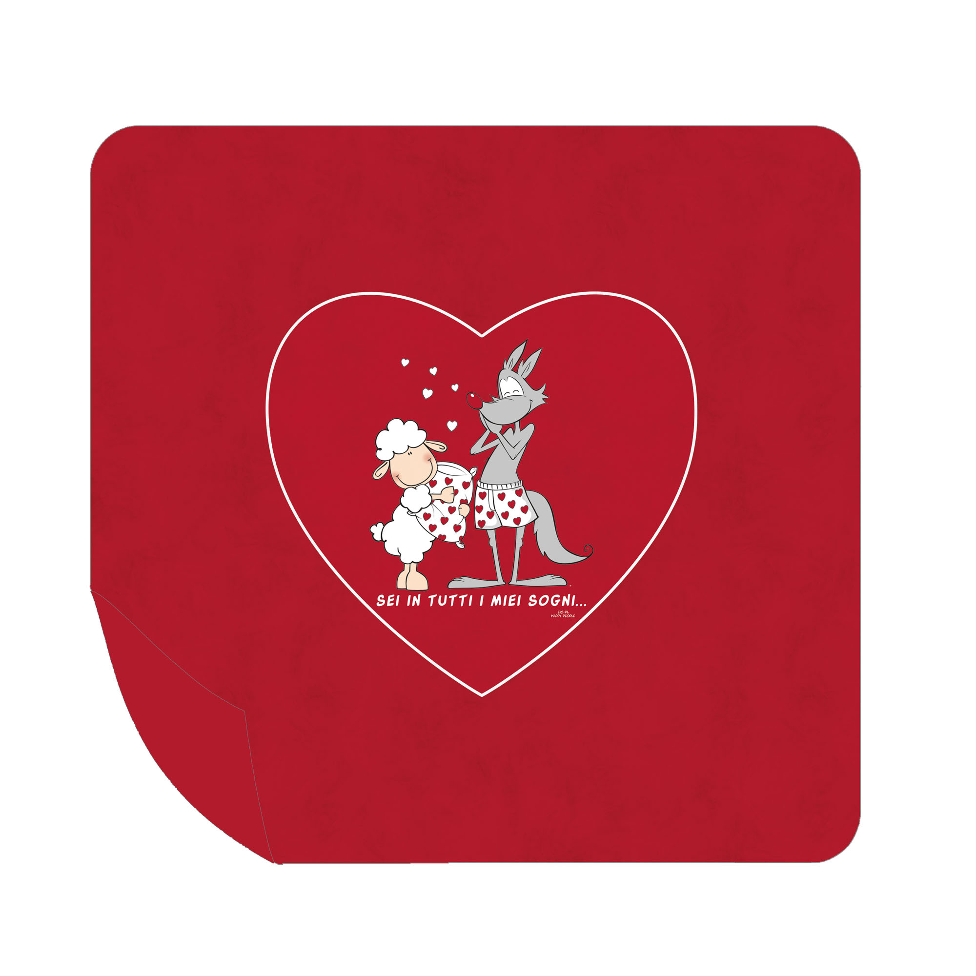 Trapuntino Quilt I Miei Sogni rosso Happy People