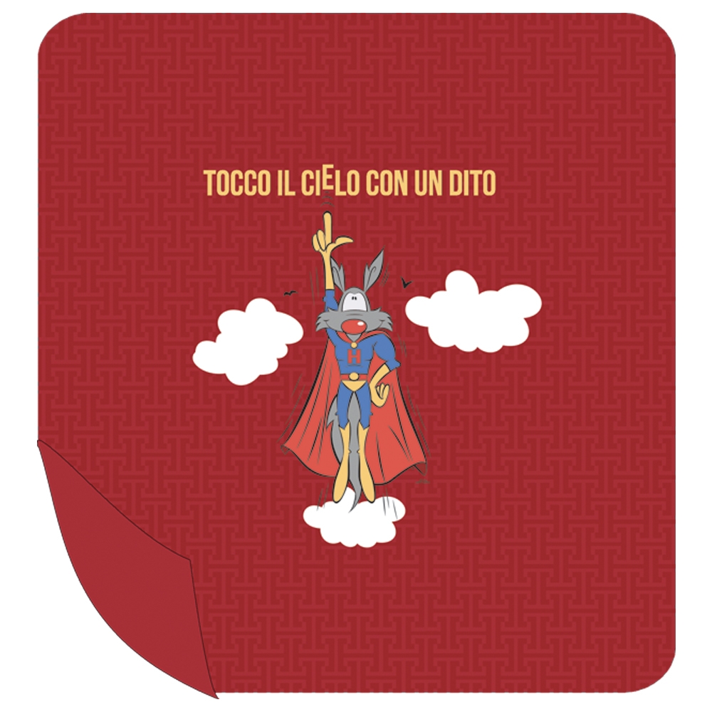 Trapuntino Quilt Tocco Il Cielo rosso Happy People
