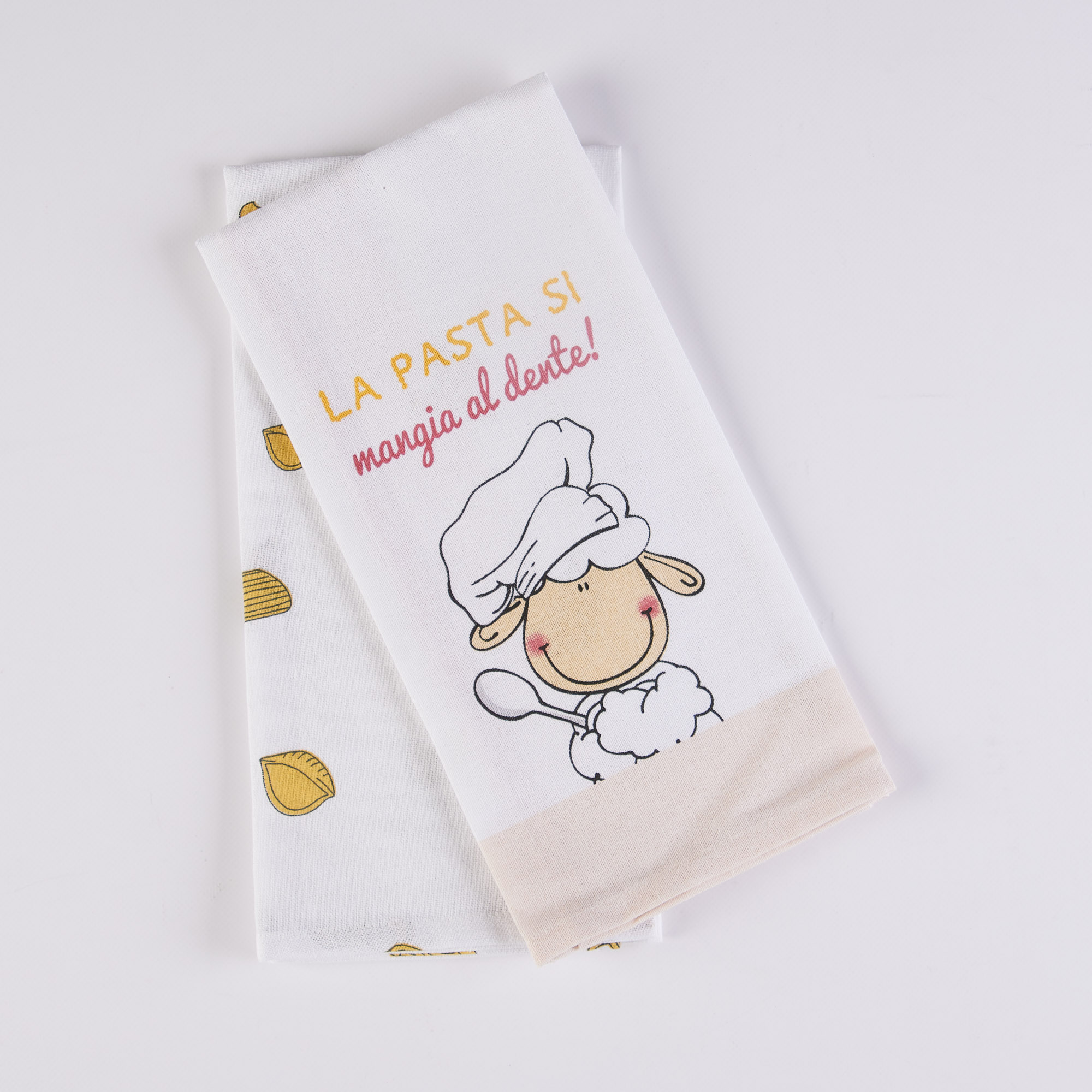 Coppia Strofinacci Al Dente  multicolor Happy People
