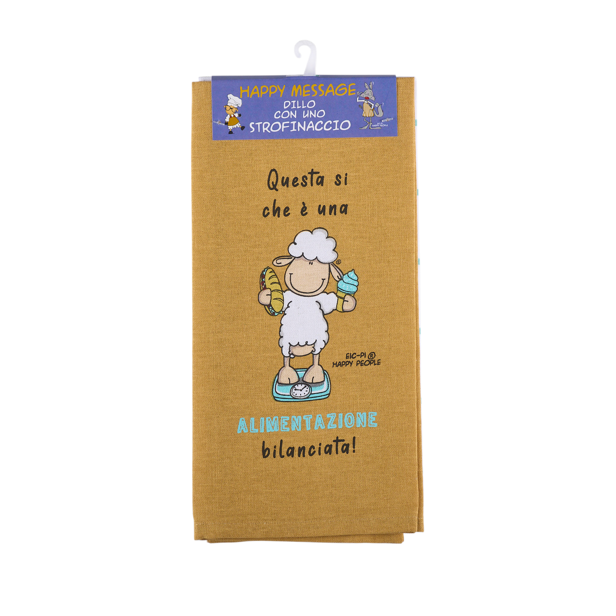 Pair of balanced tea towels multicolor Happy People