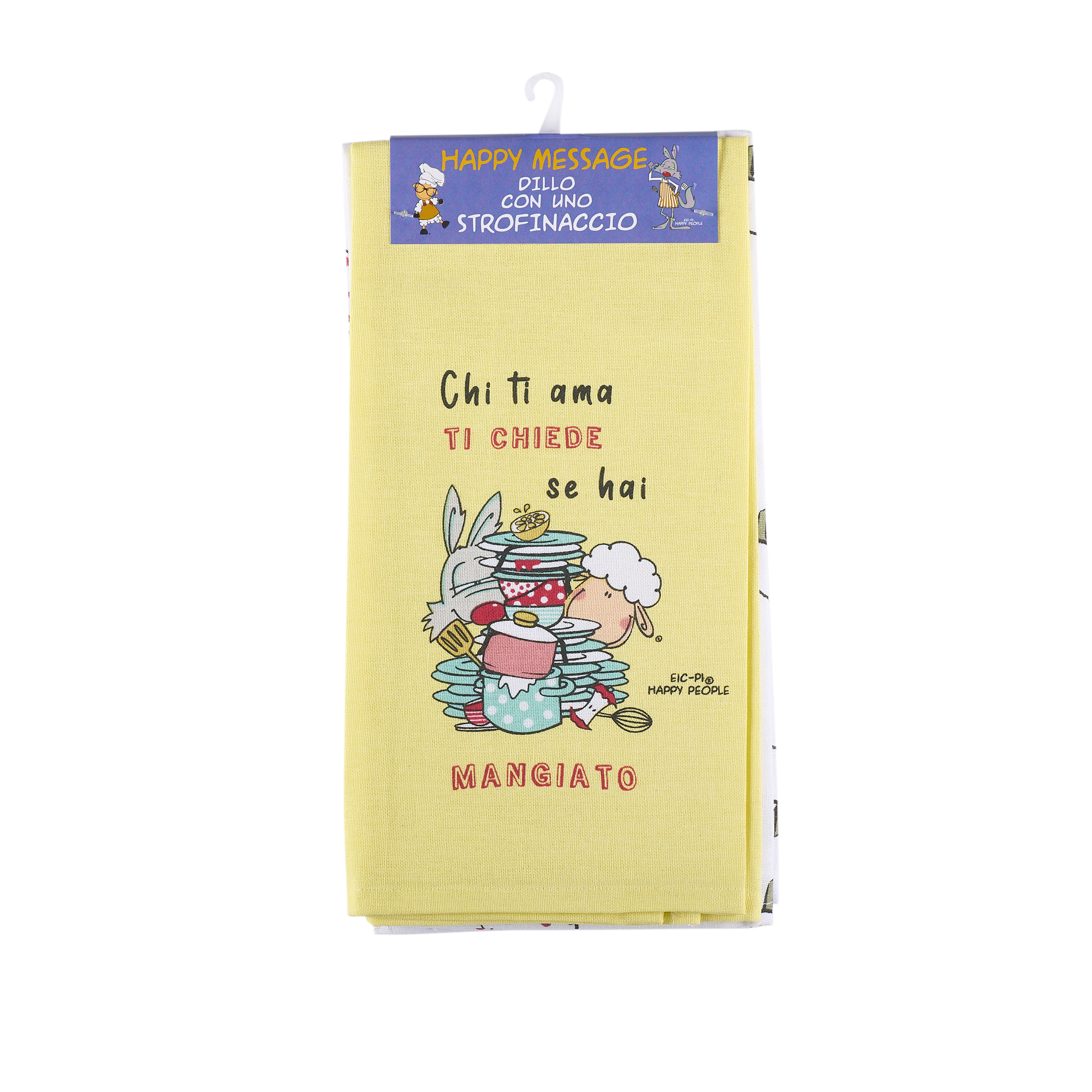 Couple tea towels Who Loves You multicolor Happy People