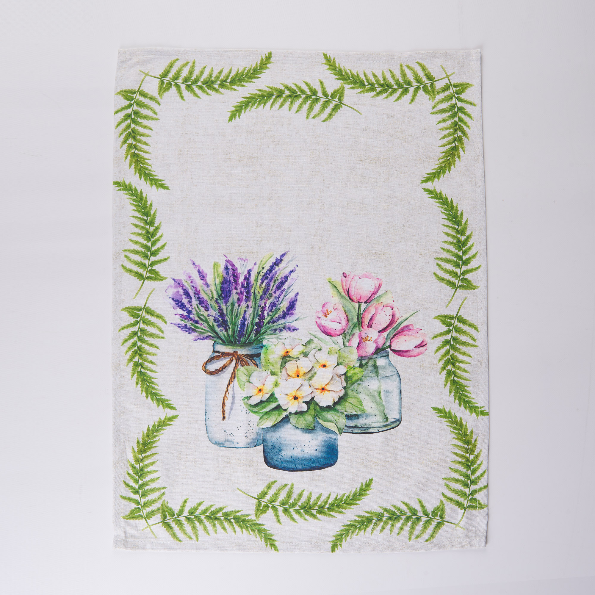 Pair of Tea Towels Joy Printed Bouquet multicolor Maè