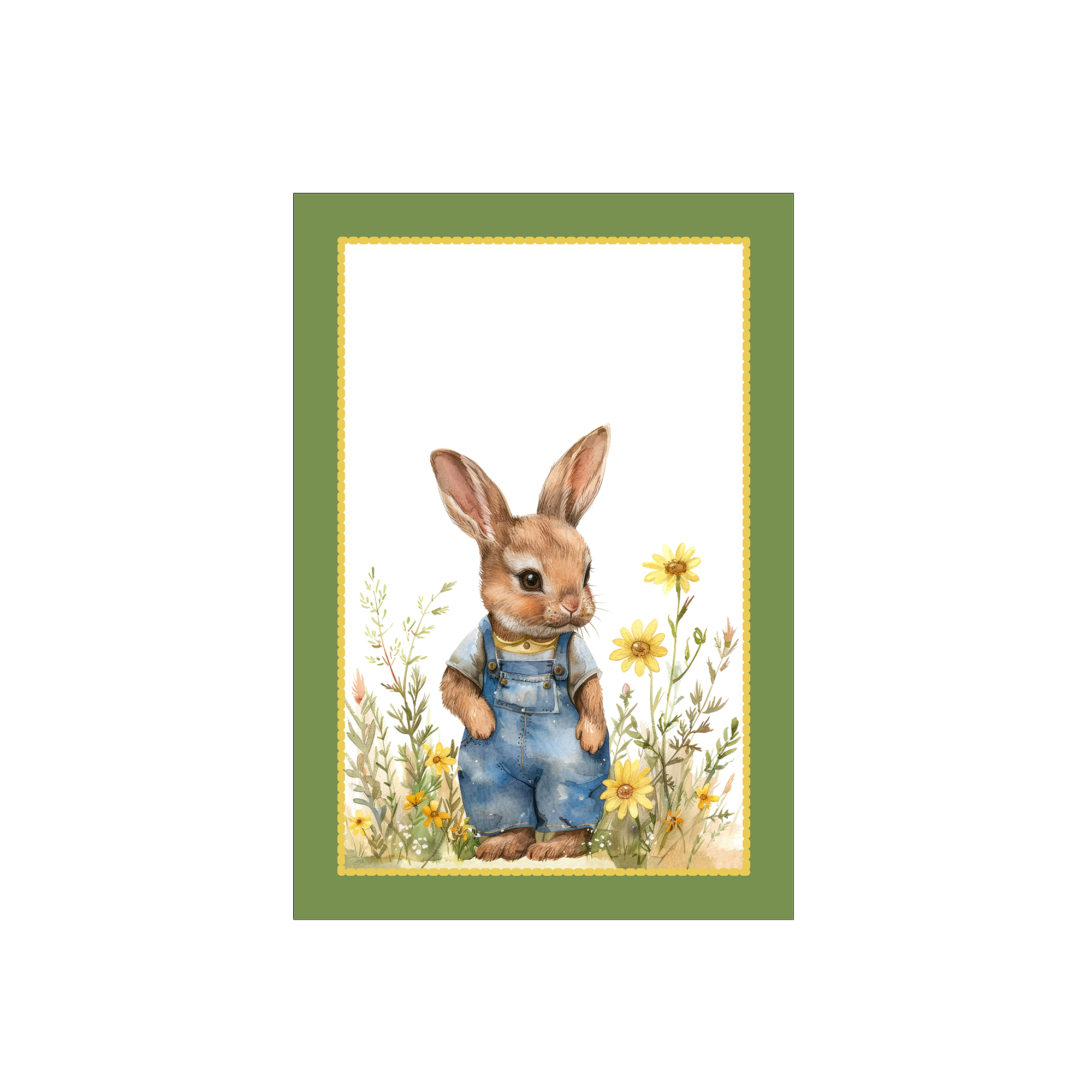 Coppia strofinacci Gioia Stampati Coniglio multicolor Maè