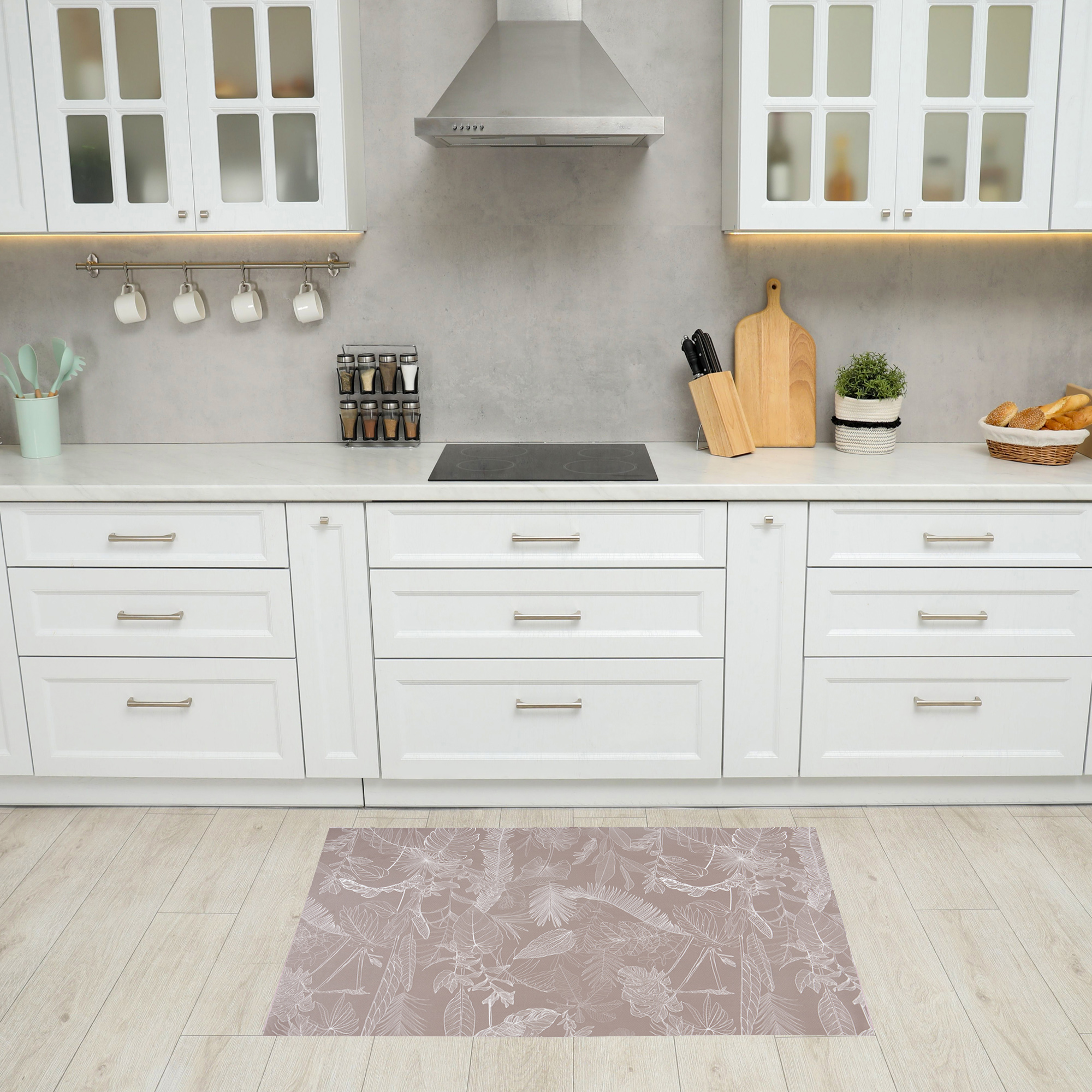 Foliage vinyl rug multicolor Maè