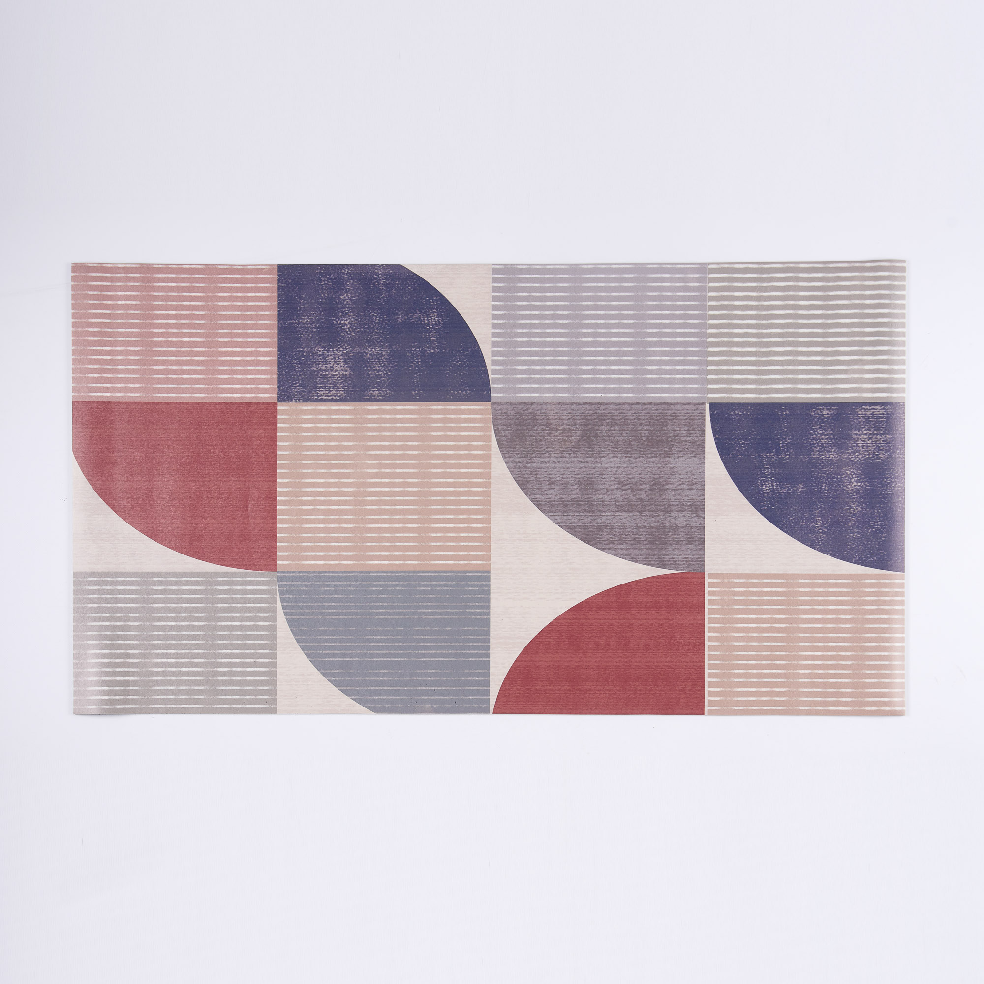 Line vinyl carpet multicolor Maè