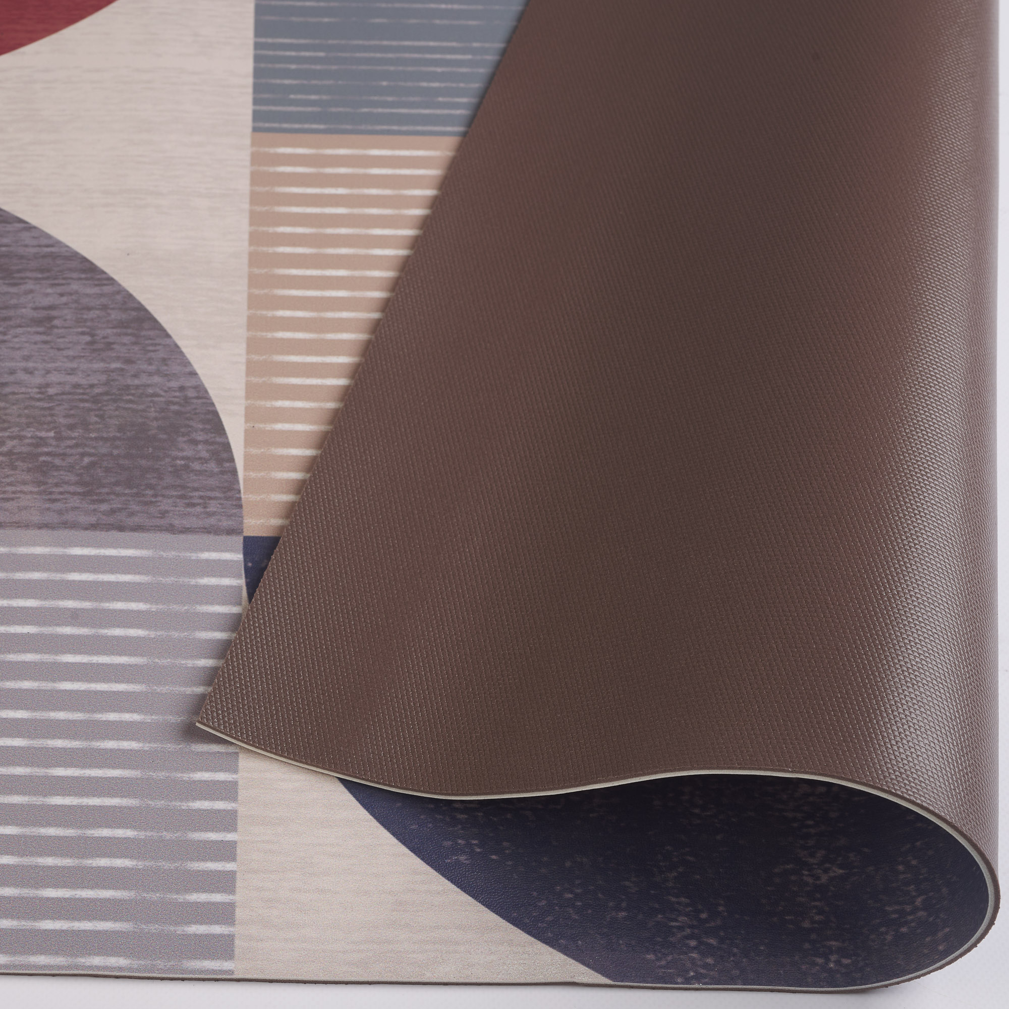 Line vinyl carpet multicolor Maè