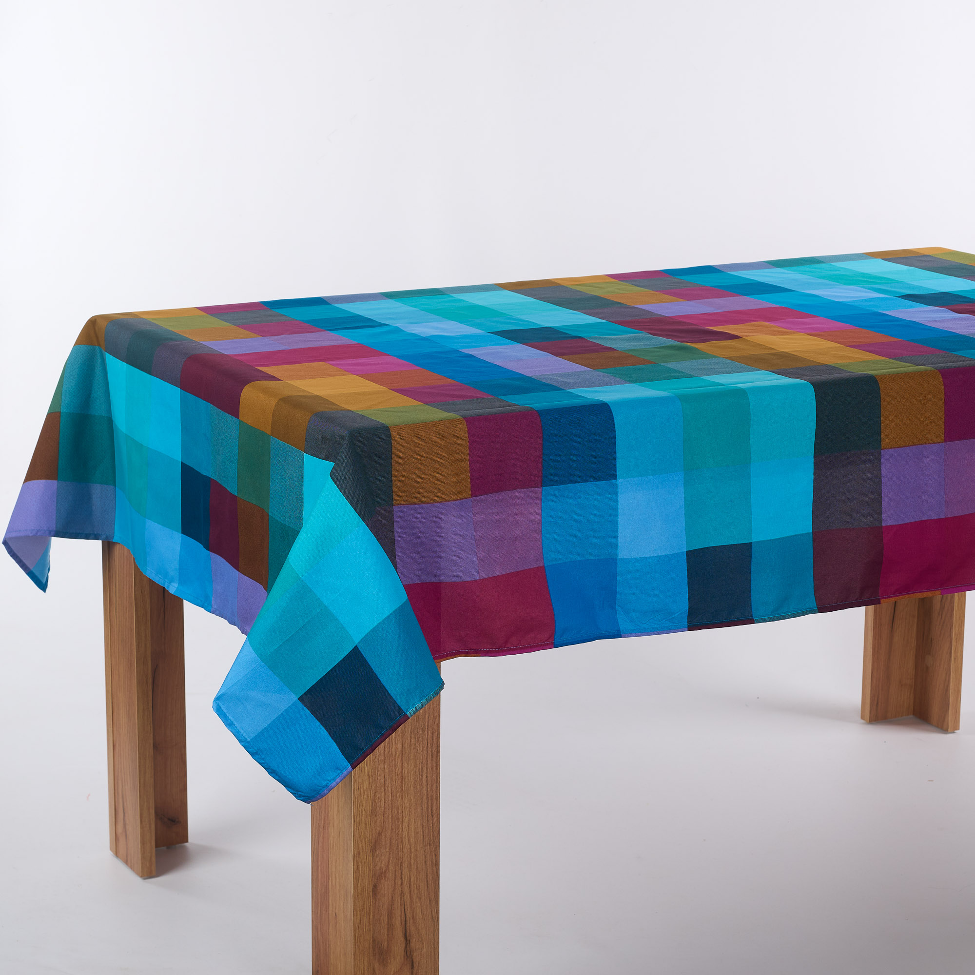 Tovaglia Antimacchia Microresinata Quadro Blu multicolor Maè