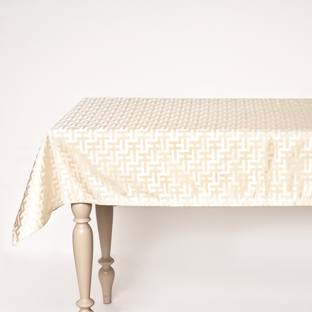 Trendy Stainproof Tablecloth avorio Via Roma 60