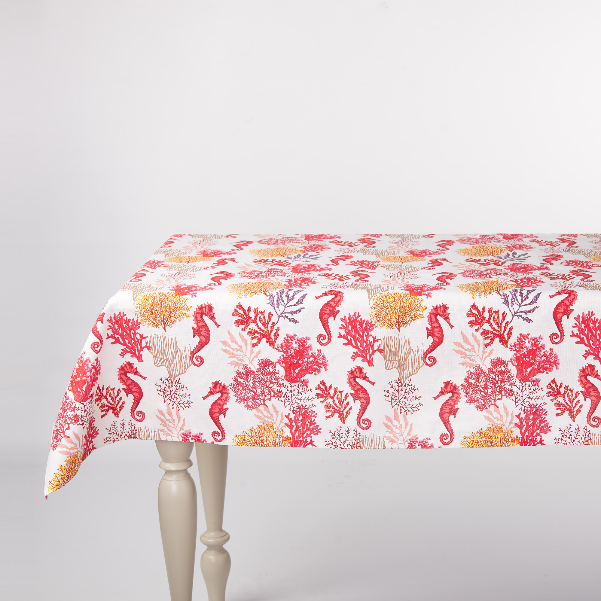 Claudia Tablecloth in Panama Redhorse rosso Casa Giulia